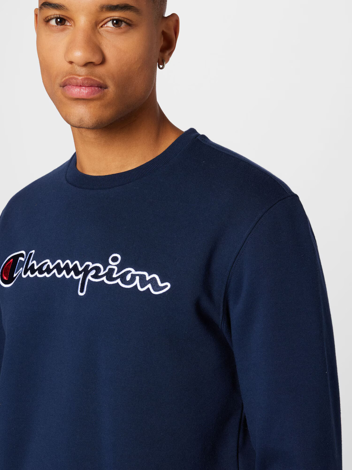 Champion Authentic Athletic Apparel Bluză de molton bleumarin / roșu / alb - Pled.ro