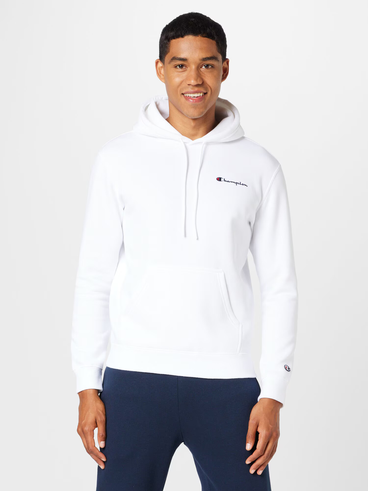 Champion Authentic Athletic Apparel Bluză de molton 'Classic' bleumarin / roșu / alb - Pled.ro