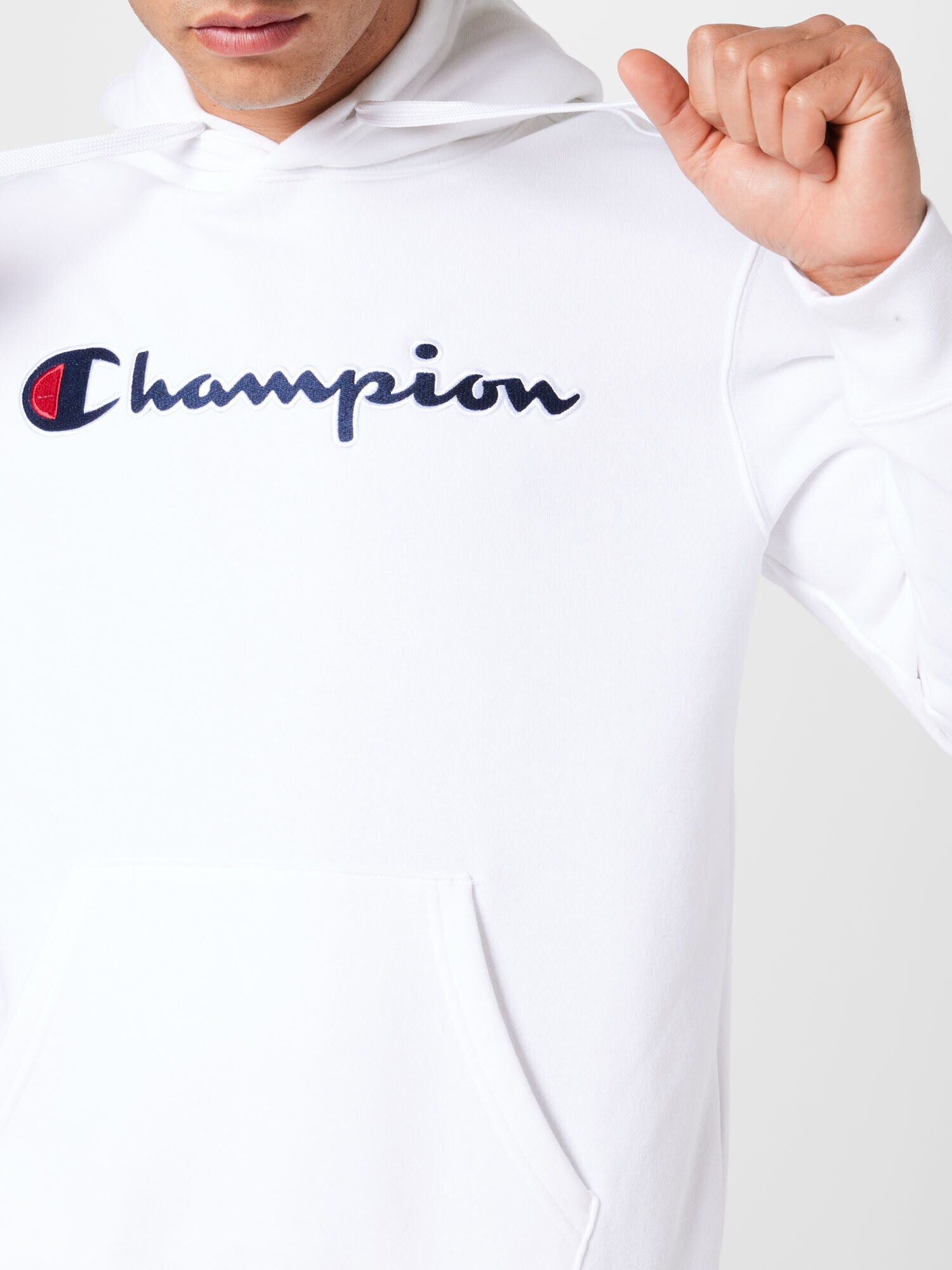 Champion Authentic Athletic Apparel Bluză de molton bleumarin / roșu / alb - Pled.ro