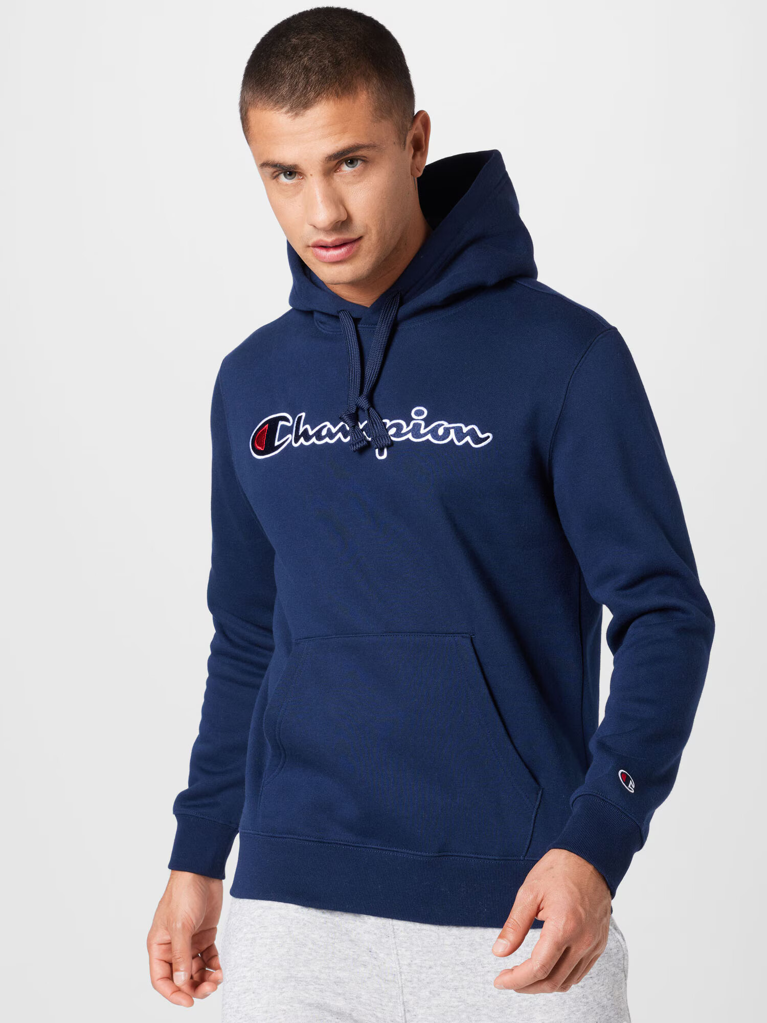 Champion Authentic Athletic Apparel Bluză de molton bleumarin / roșu / alb - Pled.ro