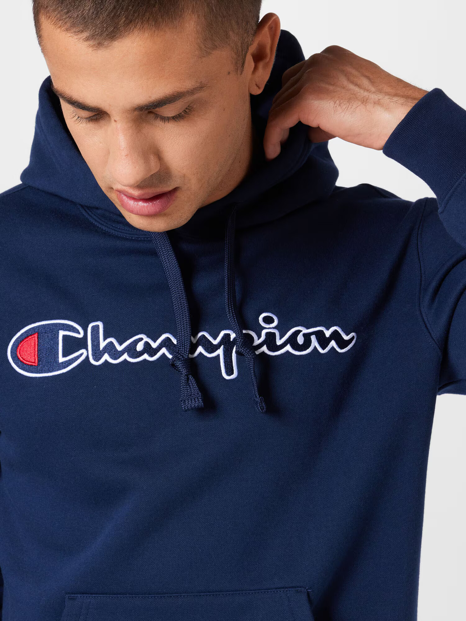 Champion Authentic Athletic Apparel Bluză de molton bleumarin / roșu / alb - Pled.ro