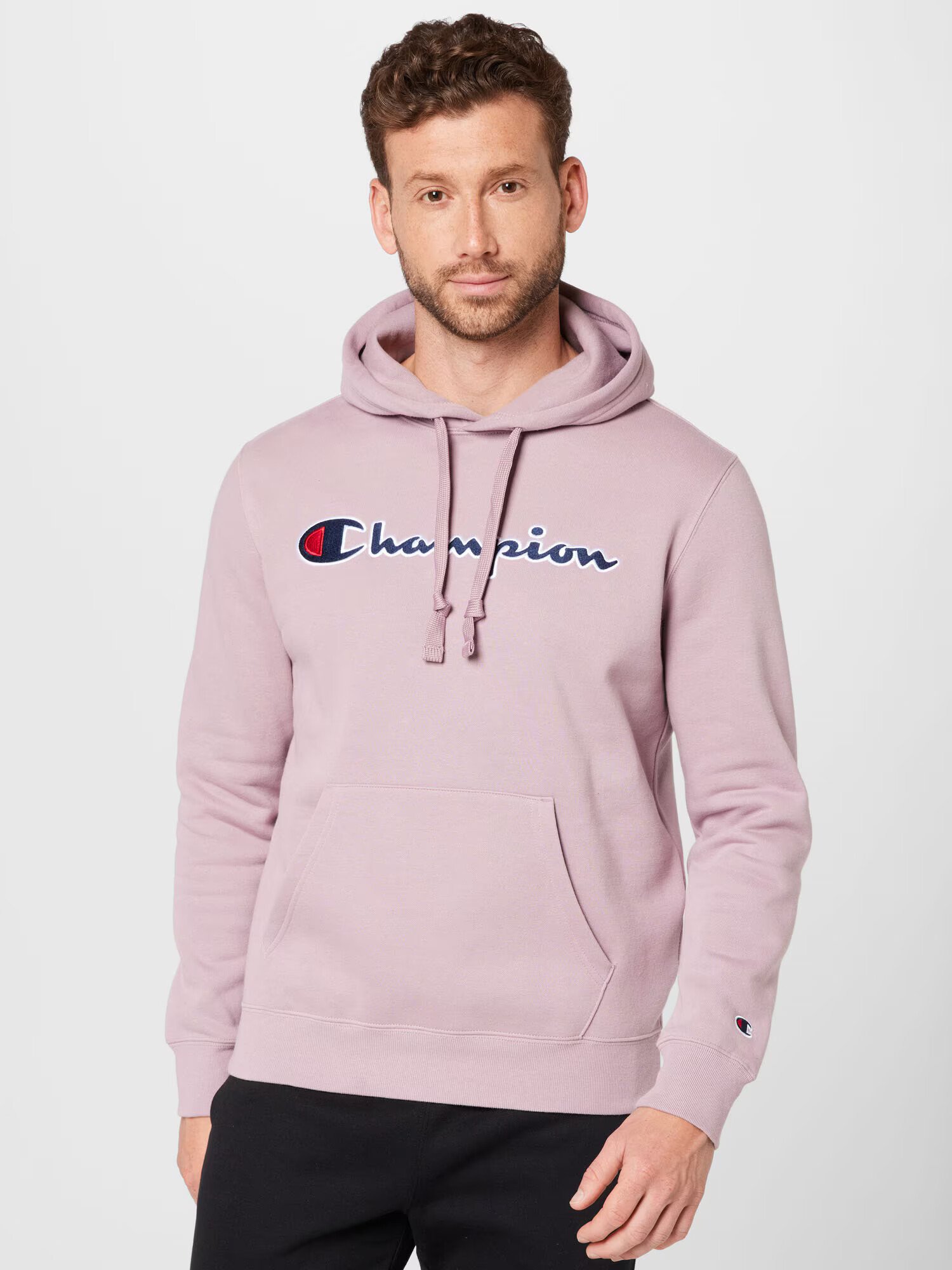 Champion Authentic Athletic Apparel Bluză de molton bleumarin / roz / roșu / alb - Pled.ro