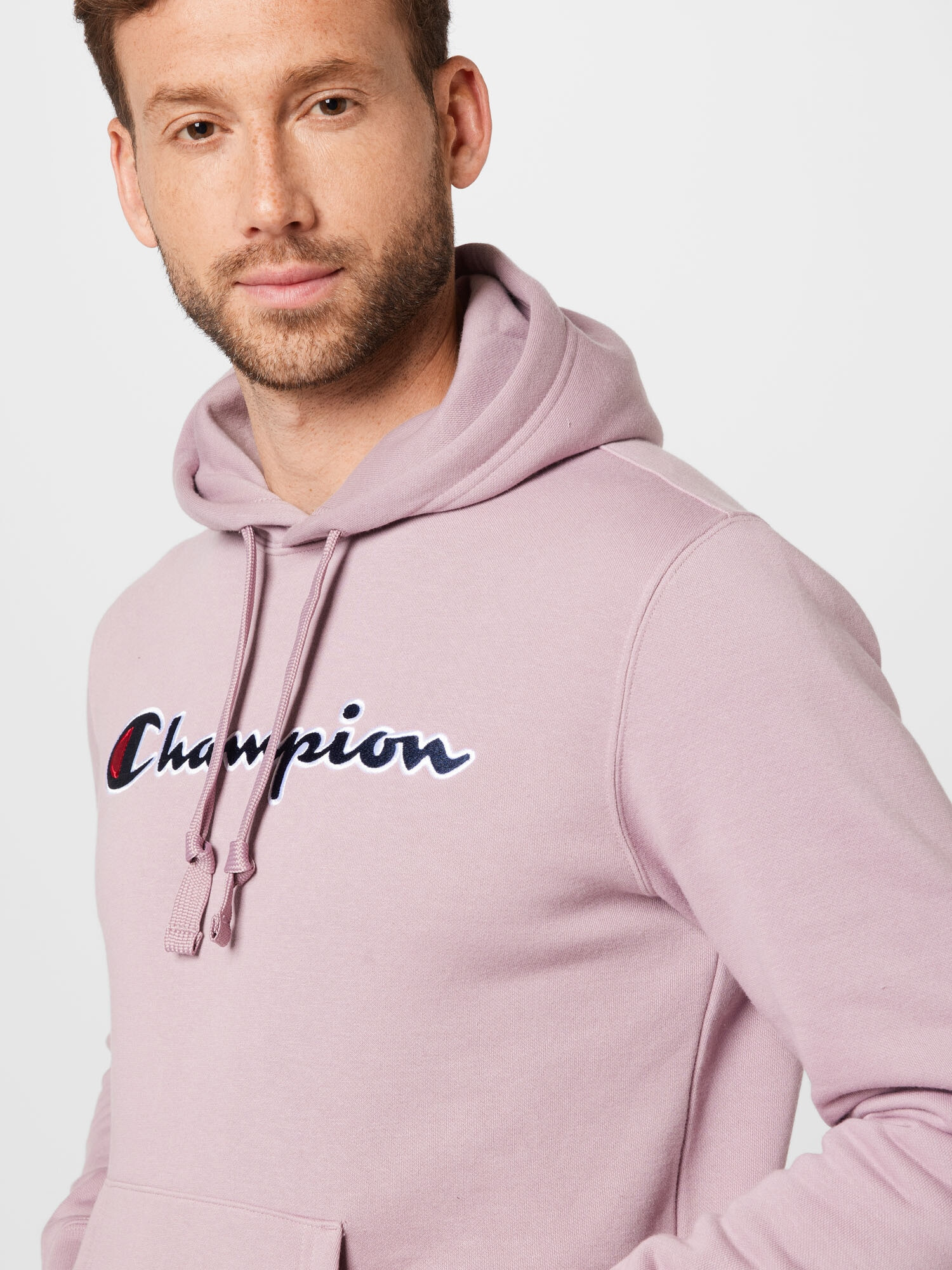 Champion Authentic Athletic Apparel Bluză de molton bleumarin / roz / roșu / alb - Pled.ro