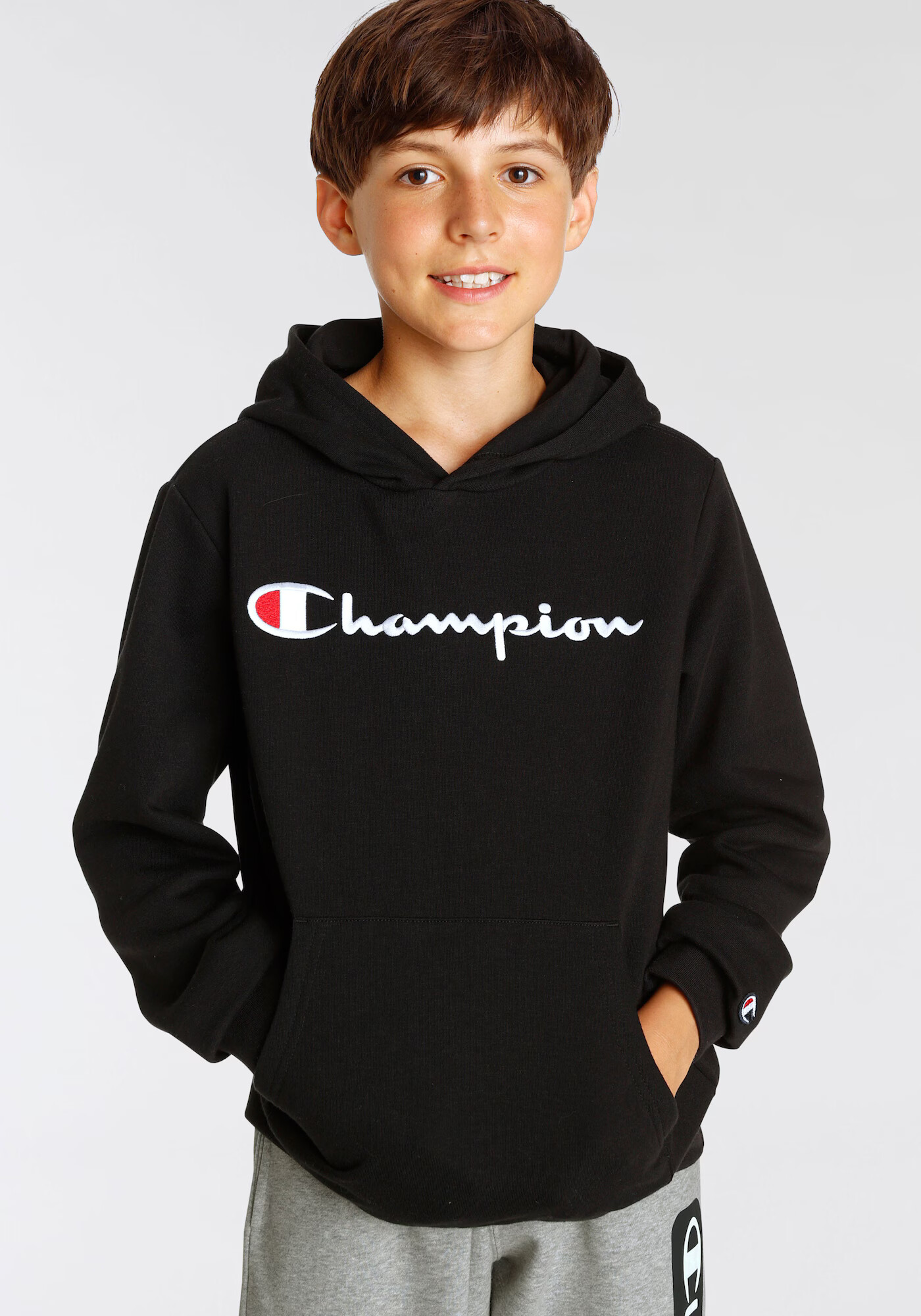 Champion Authentic Athletic Apparel Bluză de molton 'Classic' roșu / negru / alb - Pled.ro