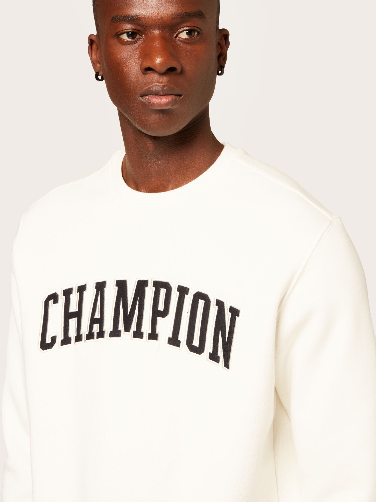 Champion Authentic Athletic Apparel Bluză de molton crem / negru - Pled.ro