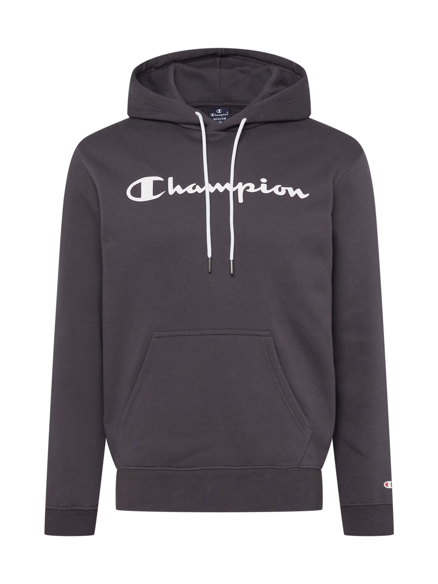 Champion Authentic Athletic Apparel Bluză de molton gri închis / alb - Pled.ro