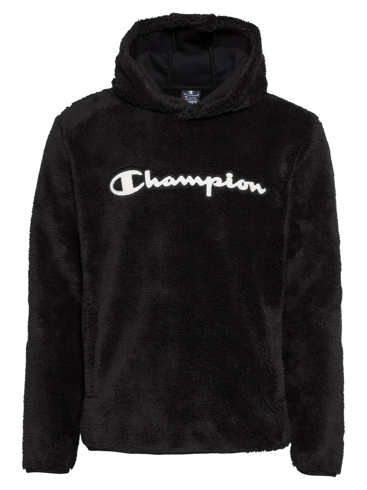 Champion Authentic Athletic Apparel Bluză de molton negru / alb - Pled.ro