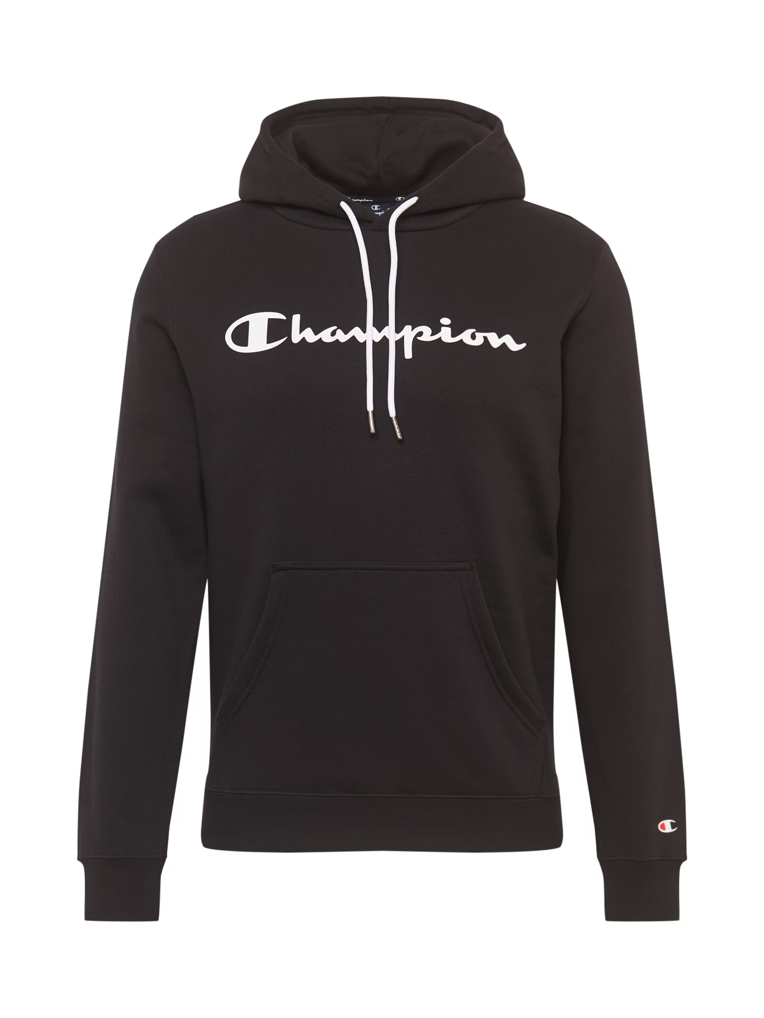 Champion Authentic Athletic Apparel Bluză de molton negru / alb - Pled.ro