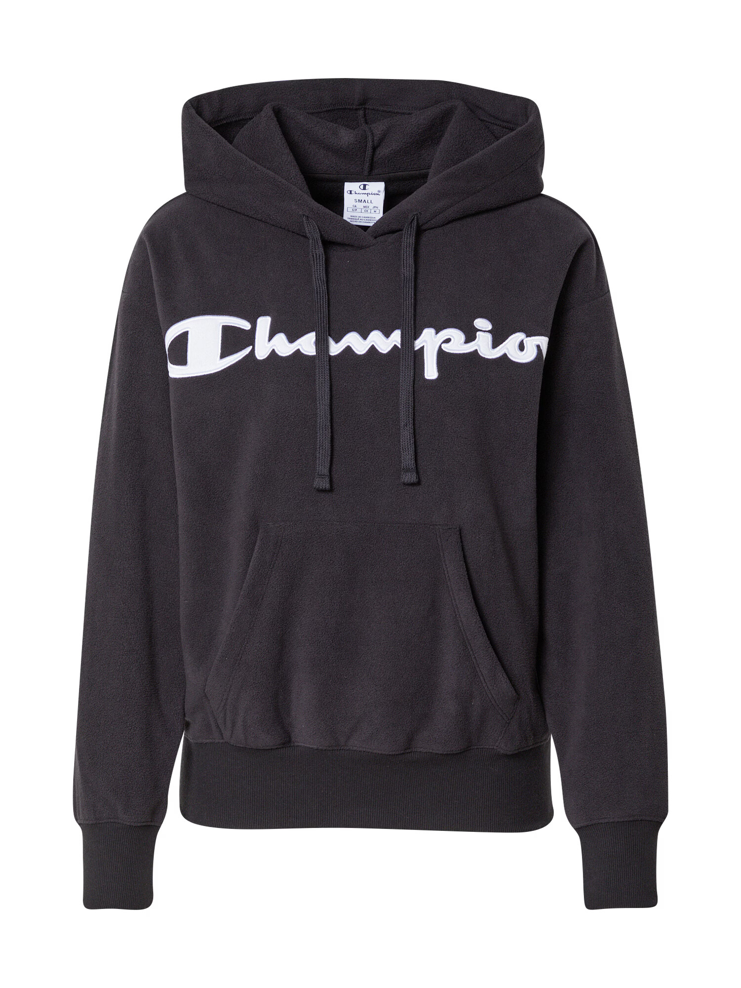 Champion Authentic Athletic Apparel Bluză de molton negru / alb - Pled.ro