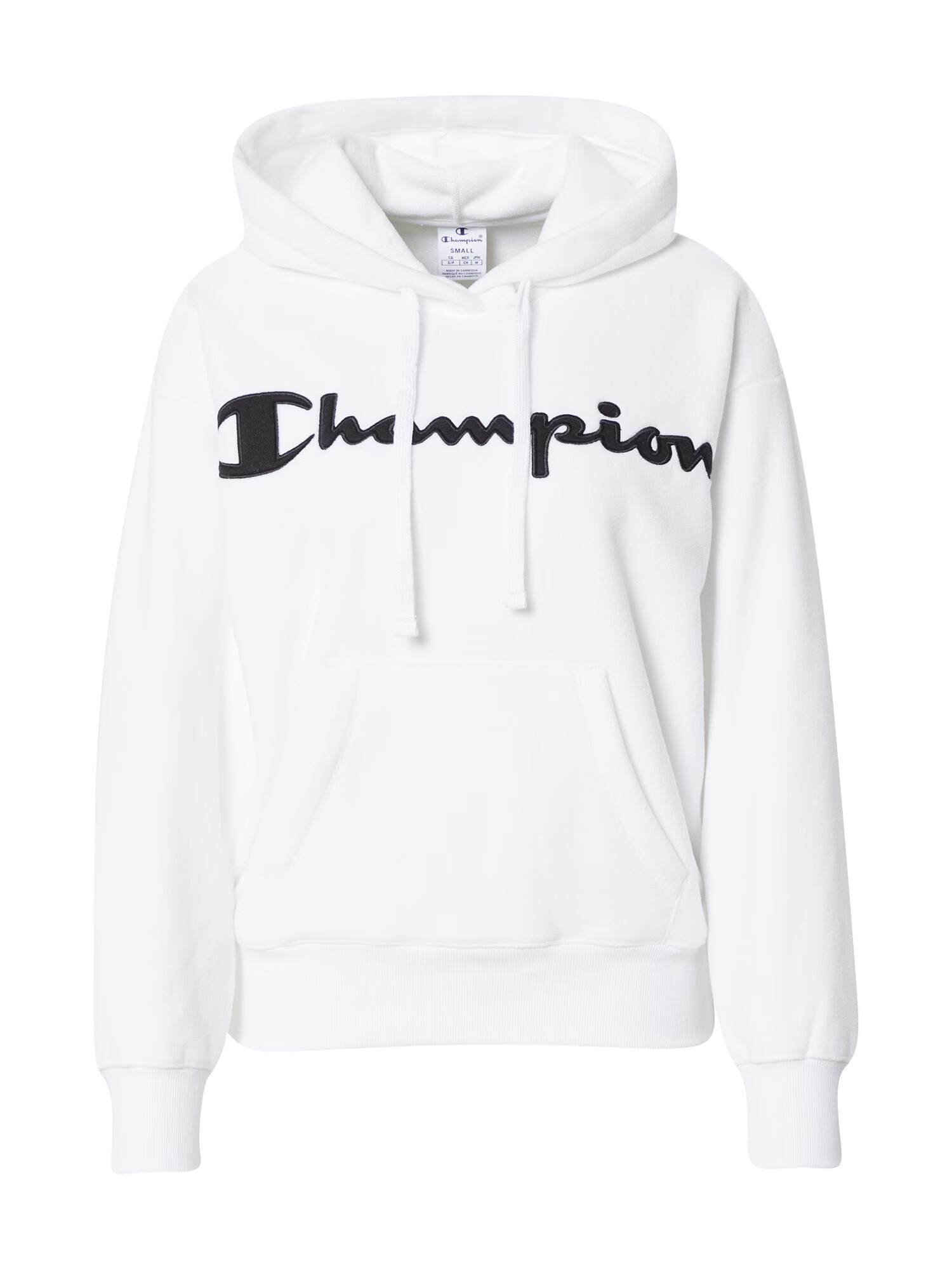 Champion Authentic Athletic Apparel Bluză de molton negru / alb - Pled.ro