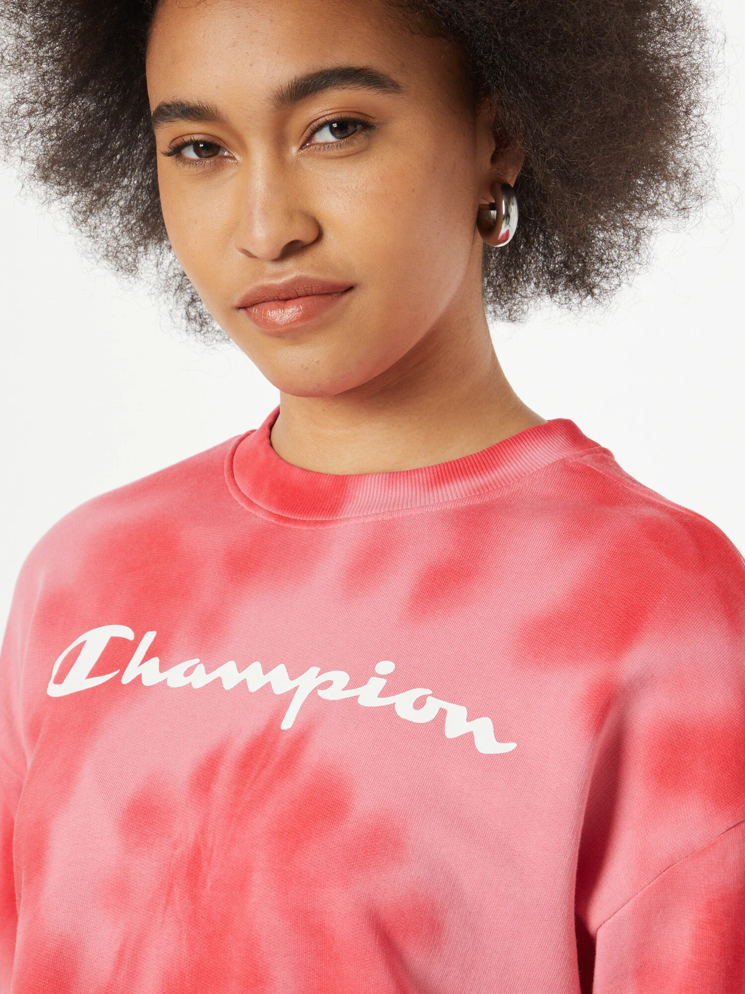 Champion Authentic Athletic Apparel Bluză de molton roșu / roșu pastel / alb - Pled.ro