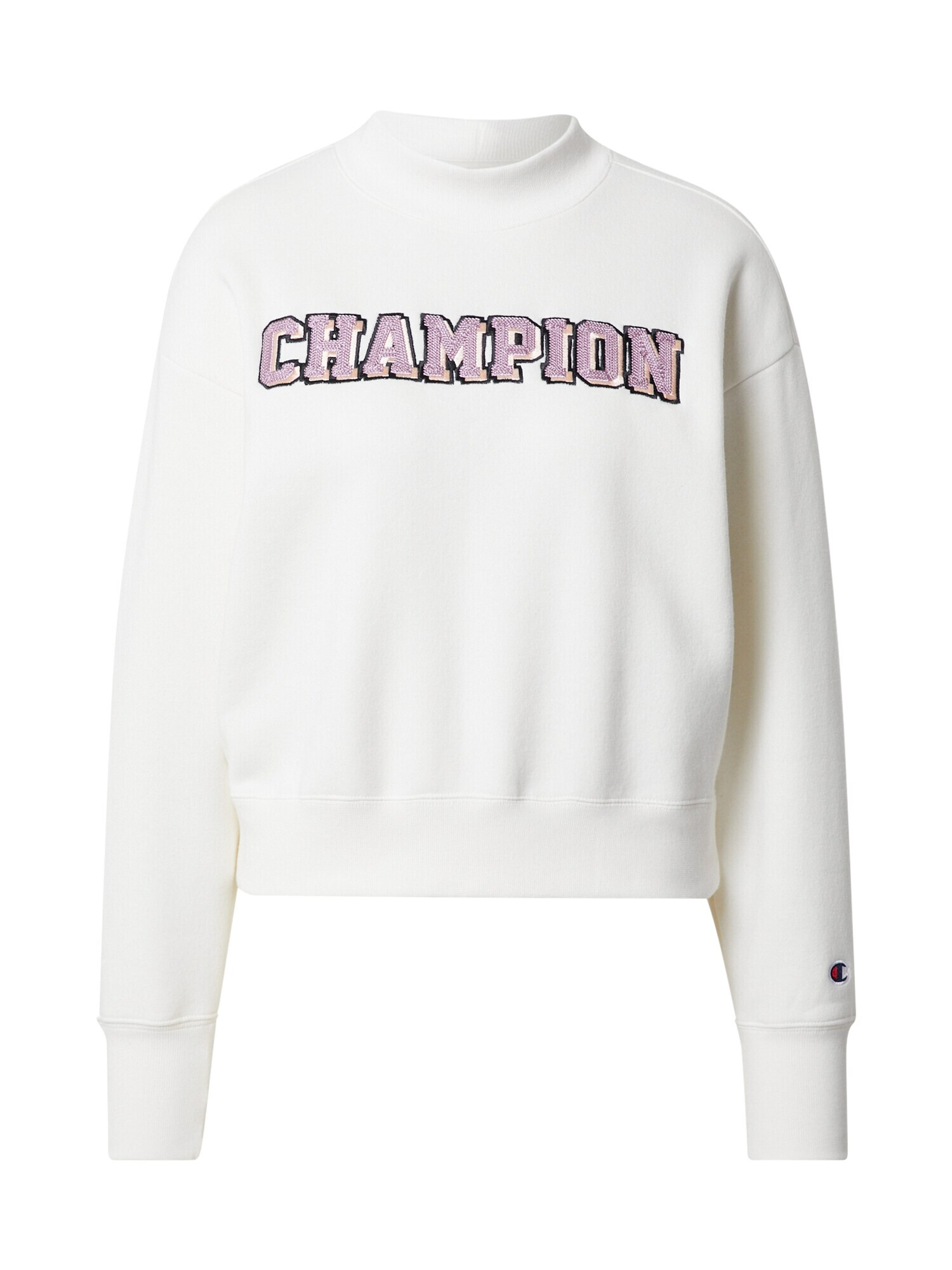 Champion Authentic Athletic Apparel Bluză de molton roz deschis / alb coajă de ou - Pled.ro