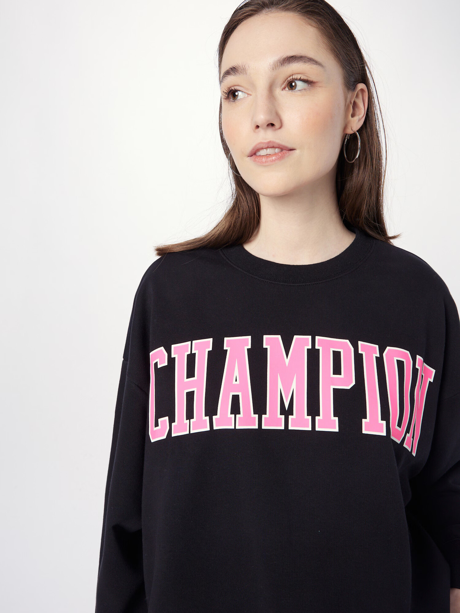 Champion Authentic Athletic Apparel Bluză de molton roz / negru / alb - Pled.ro