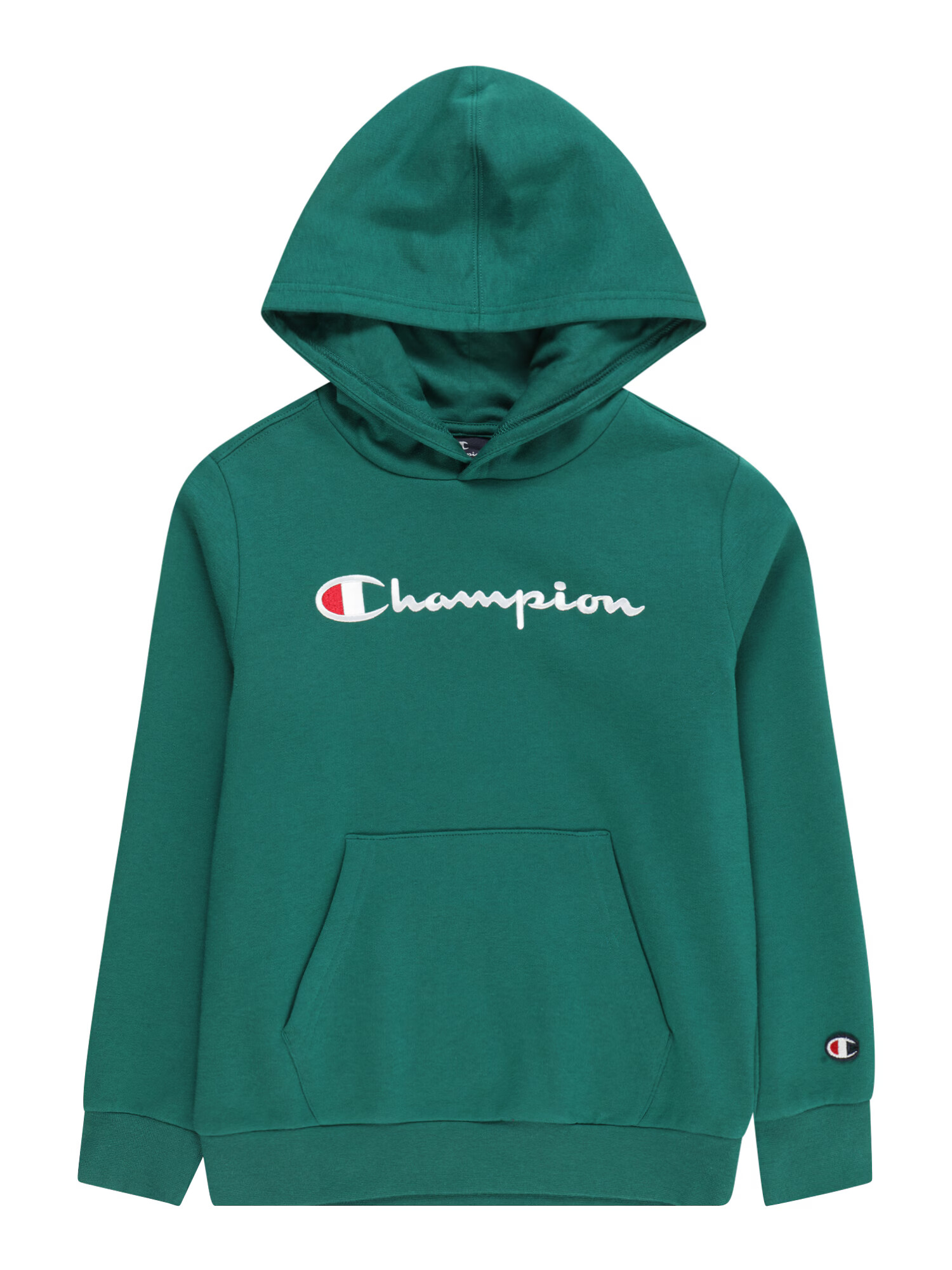 Champion Authentic Athletic Apparel Bluză de molton 'Classic' verde smarald / roșu / alb - Pled.ro