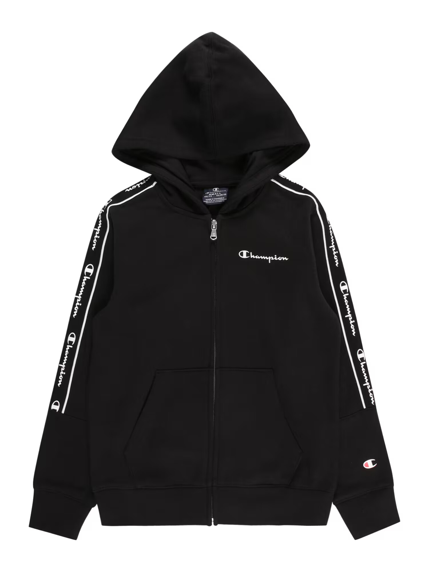 Champion Authentic Athletic Apparel Hanorac negru / alb - Pled.ro