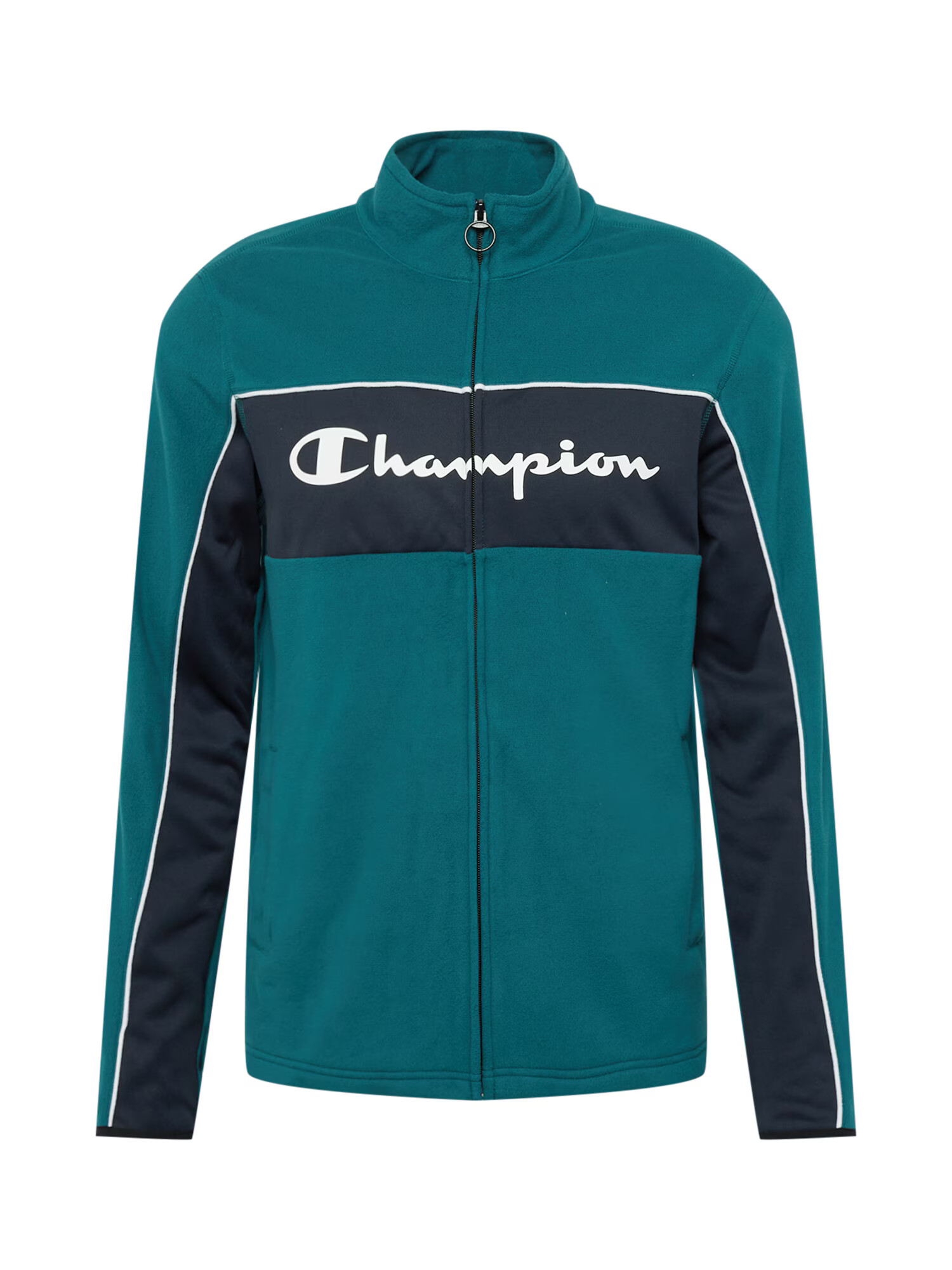 Champion Authentic Athletic Apparel Hanorac verde petrol / negru / alb - Pled.ro