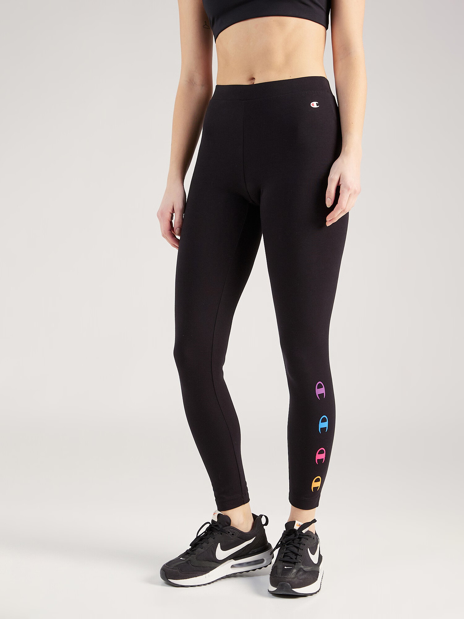 Champion Authentic Athletic Apparel Leggings albastru / mov lavandă / portocaliu / negru - Pled.ro