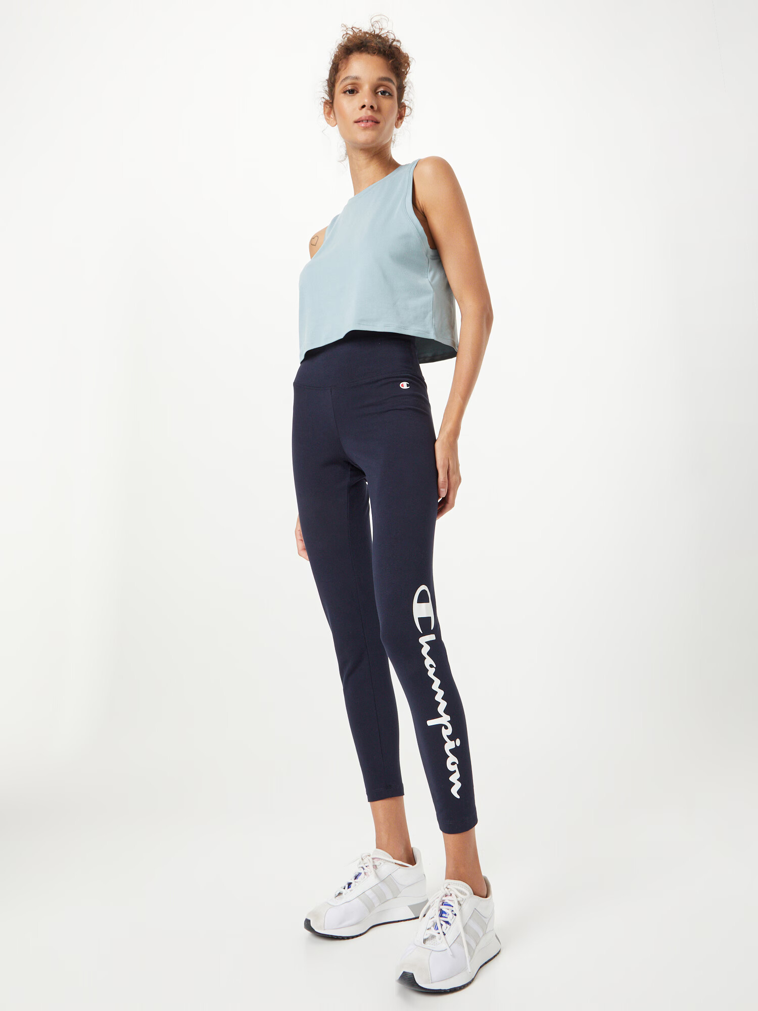 Champion Authentic Athletic Apparel Leggings bleumarin / roșu / alb - Pled.ro