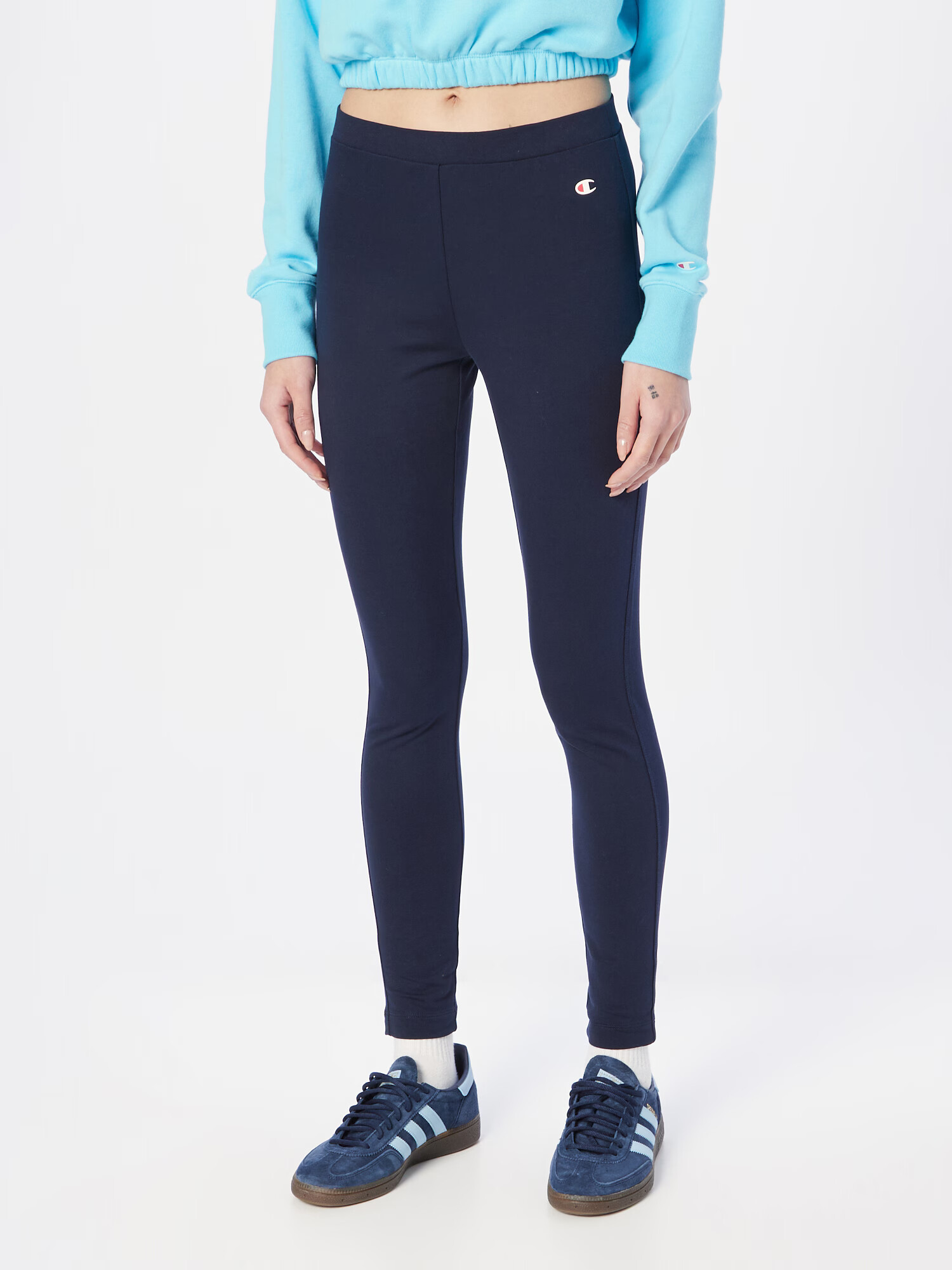 Champion Authentic Athletic Apparel Leggings bleumarin / roșu / alb - Pled.ro