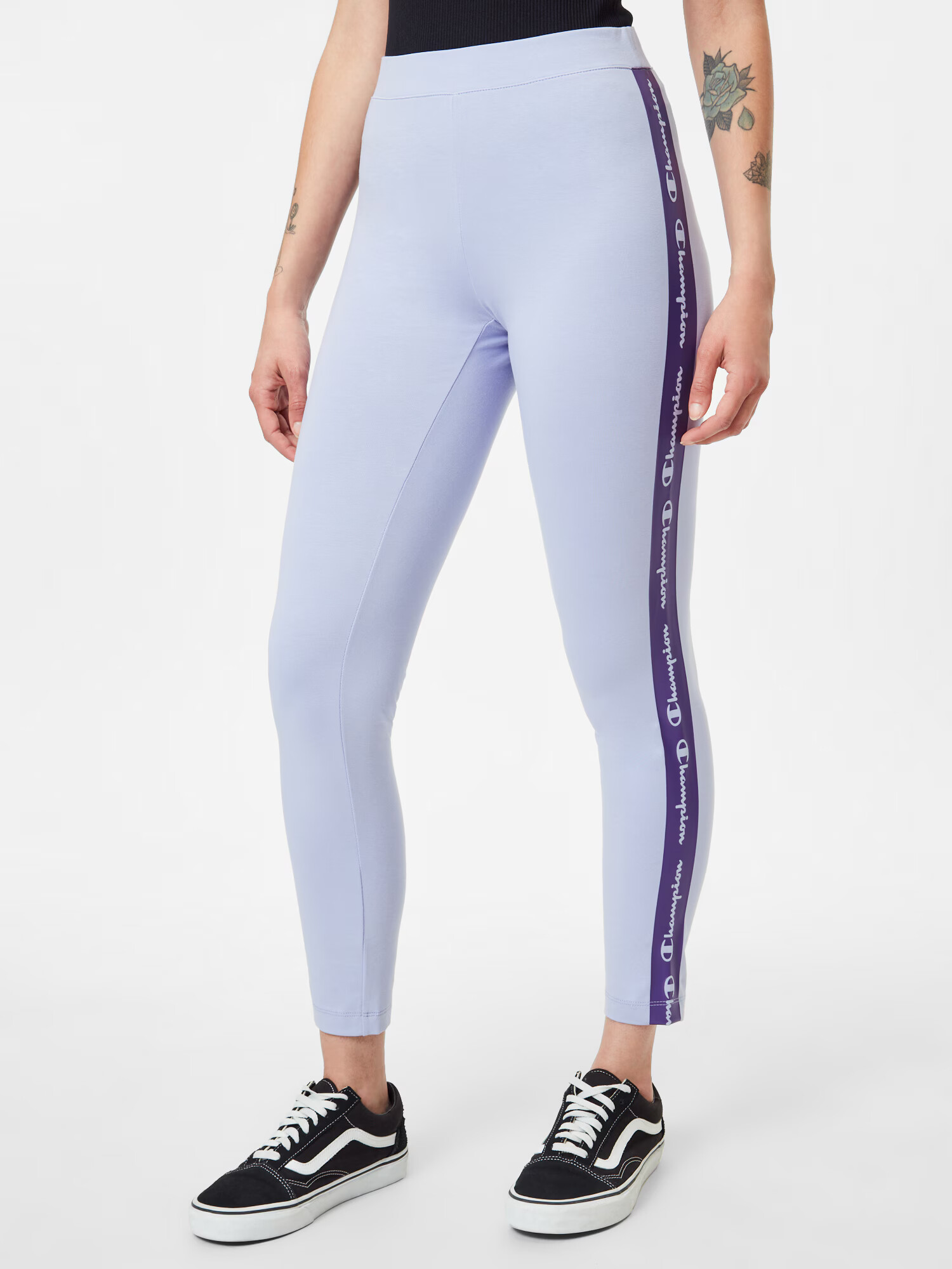 Champion Authentic Athletic Apparel Leggings mov lavandă / mov închis / alb - Pled.ro