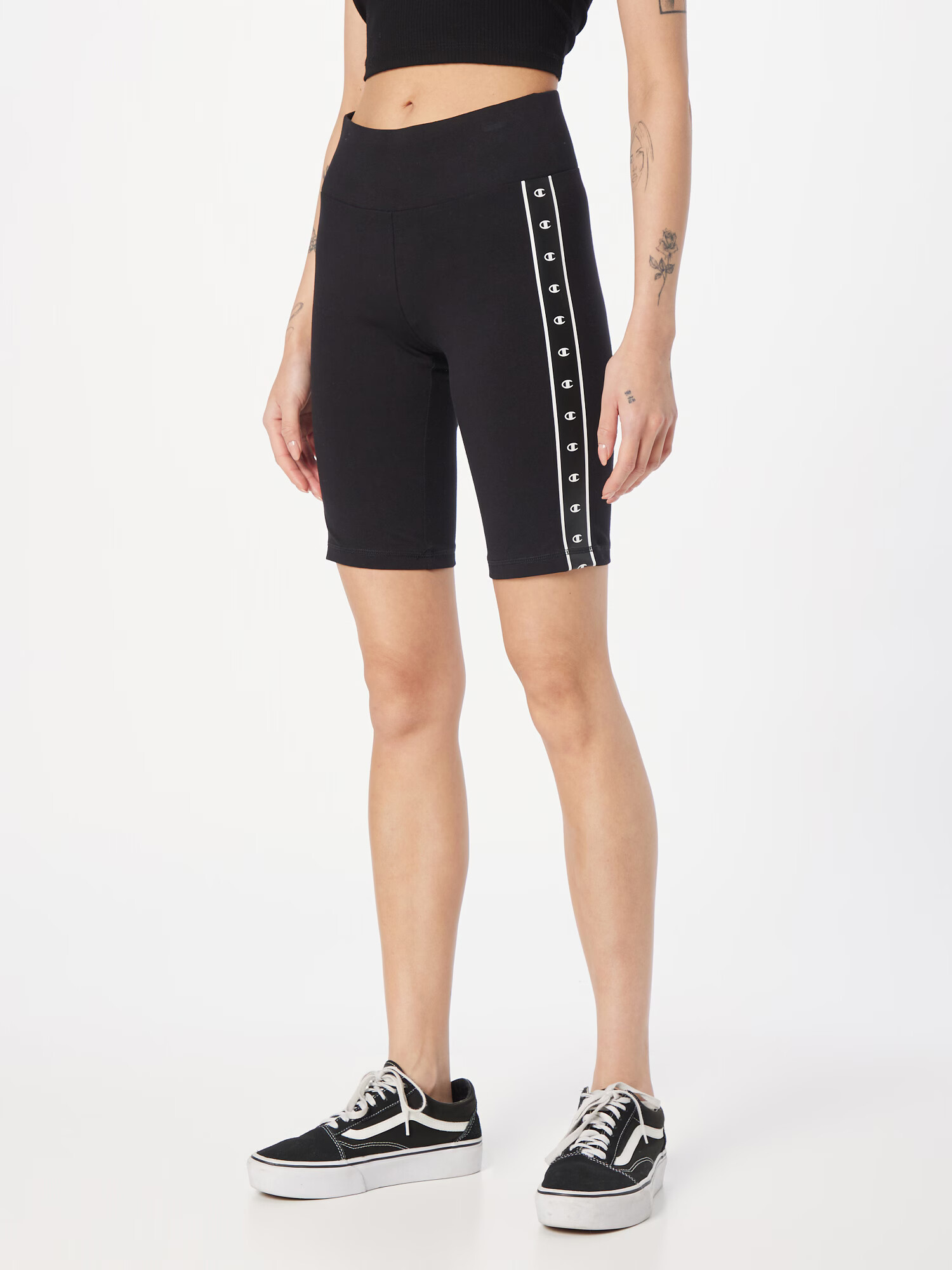 Champion Authentic Athletic Apparel Leggings negru / alb - Pled.ro