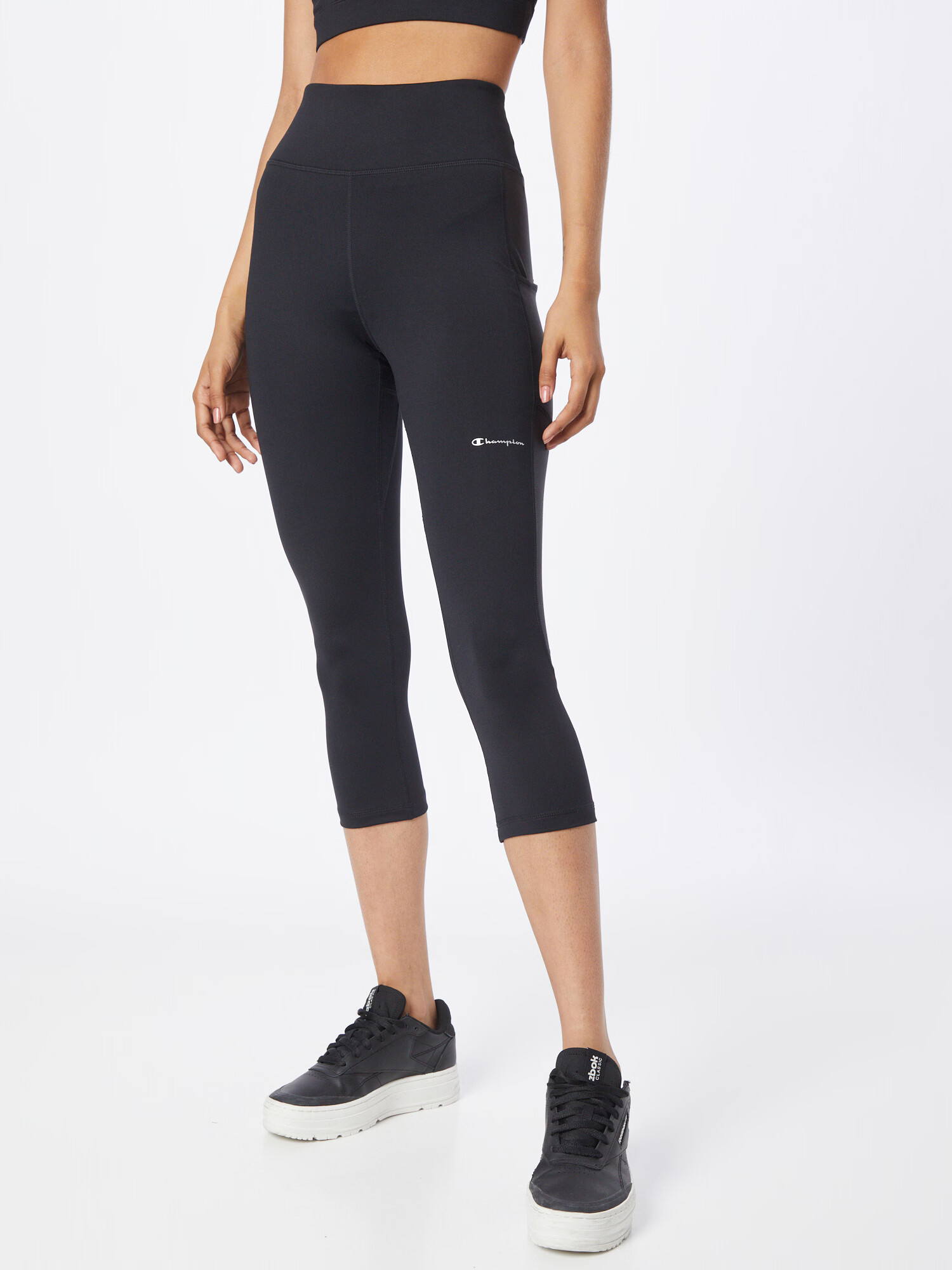 Champion Authentic Athletic Apparel Leggings negru / alb - Pled.ro