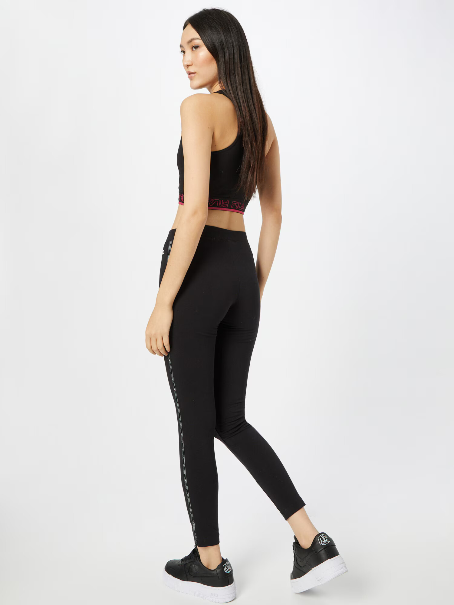 Champion Authentic Athletic Apparel Leggings roși aprins / negru / alb - Pled.ro