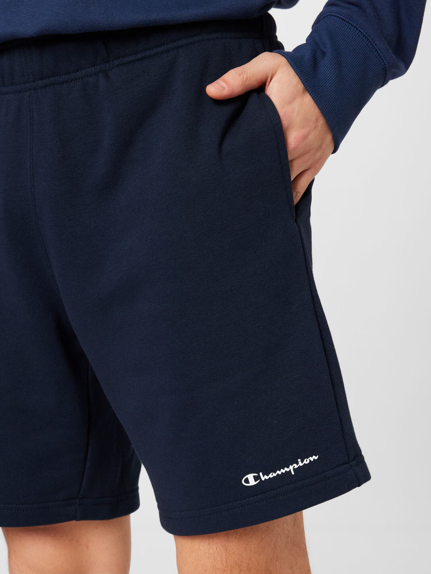 Champion Authentic Athletic Apparel Pantaloni albastru închis / alb - Pled.ro