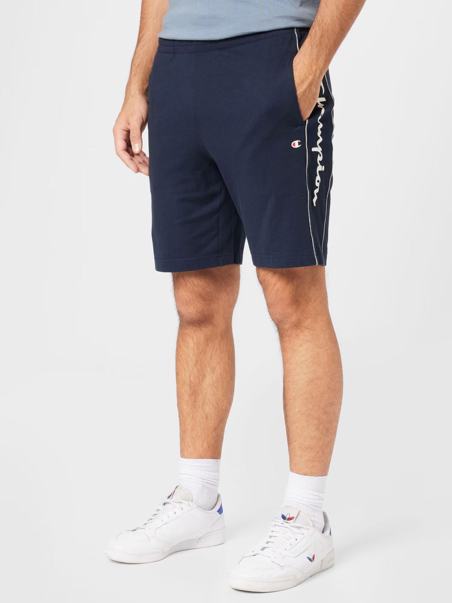 Champion Authentic Athletic Apparel Pantaloni albastru închis / roșu / alb - Pled.ro