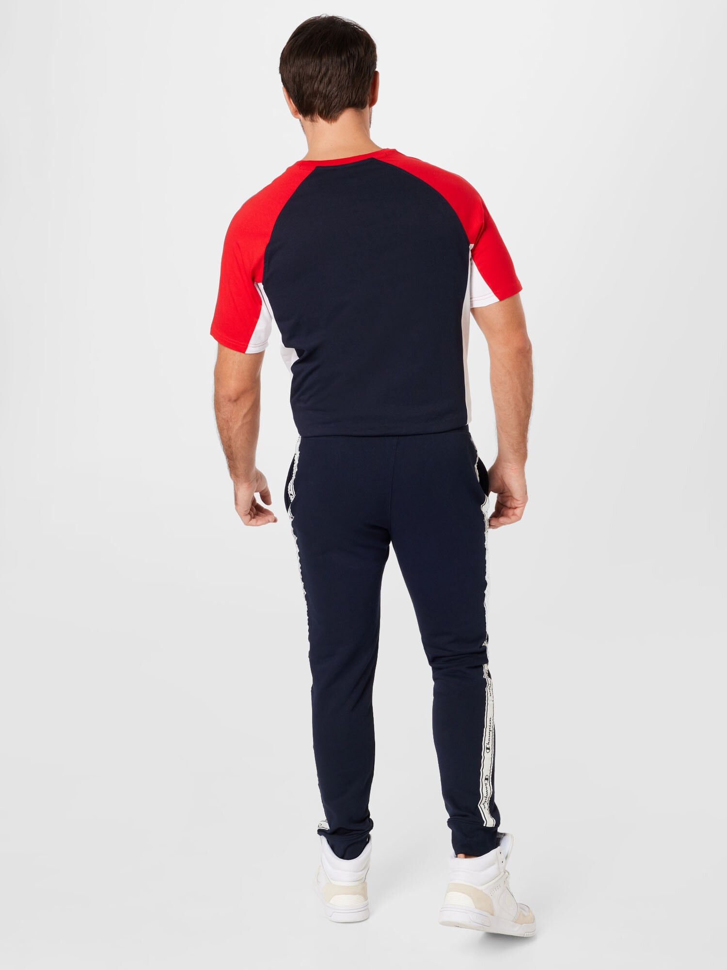 Champion Authentic Athletic Apparel Pantaloni albastru noapte / roșu / alb - Pled.ro