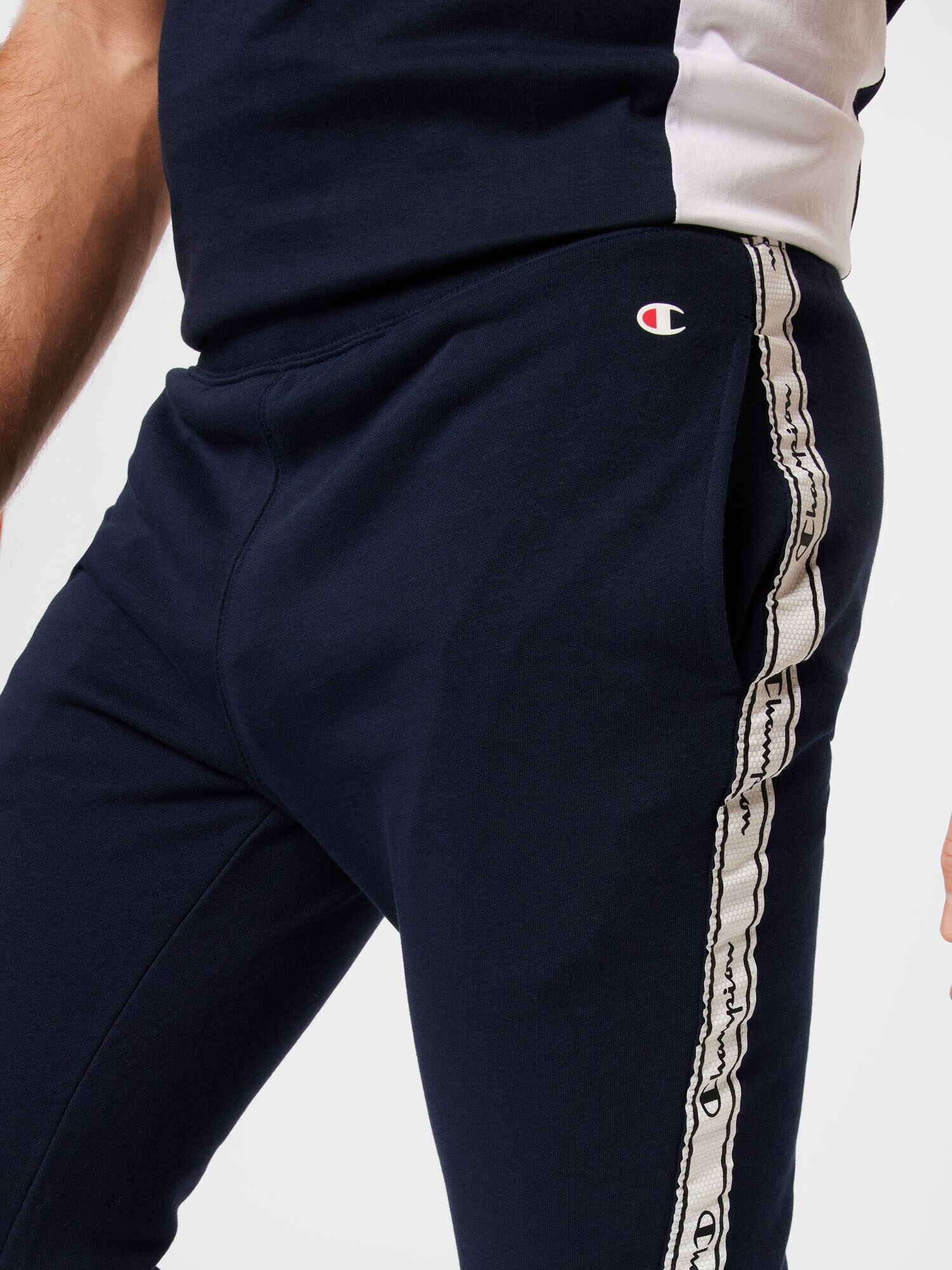 Champion Authentic Athletic Apparel Pantaloni albastru noapte / roșu / alb - Pled.ro