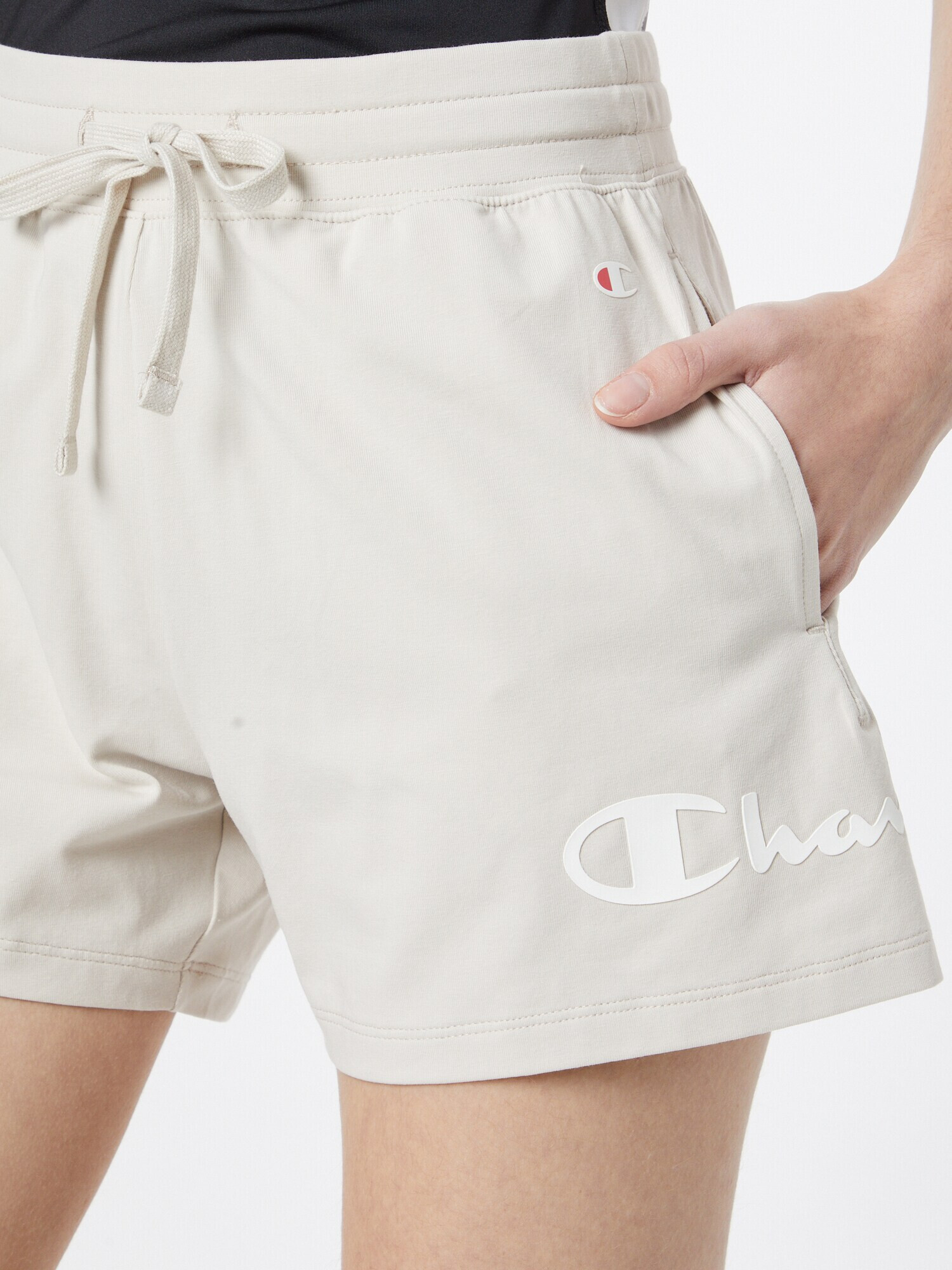 Champion Authentic Athletic Apparel Pantaloni bej / alb - Pled.ro