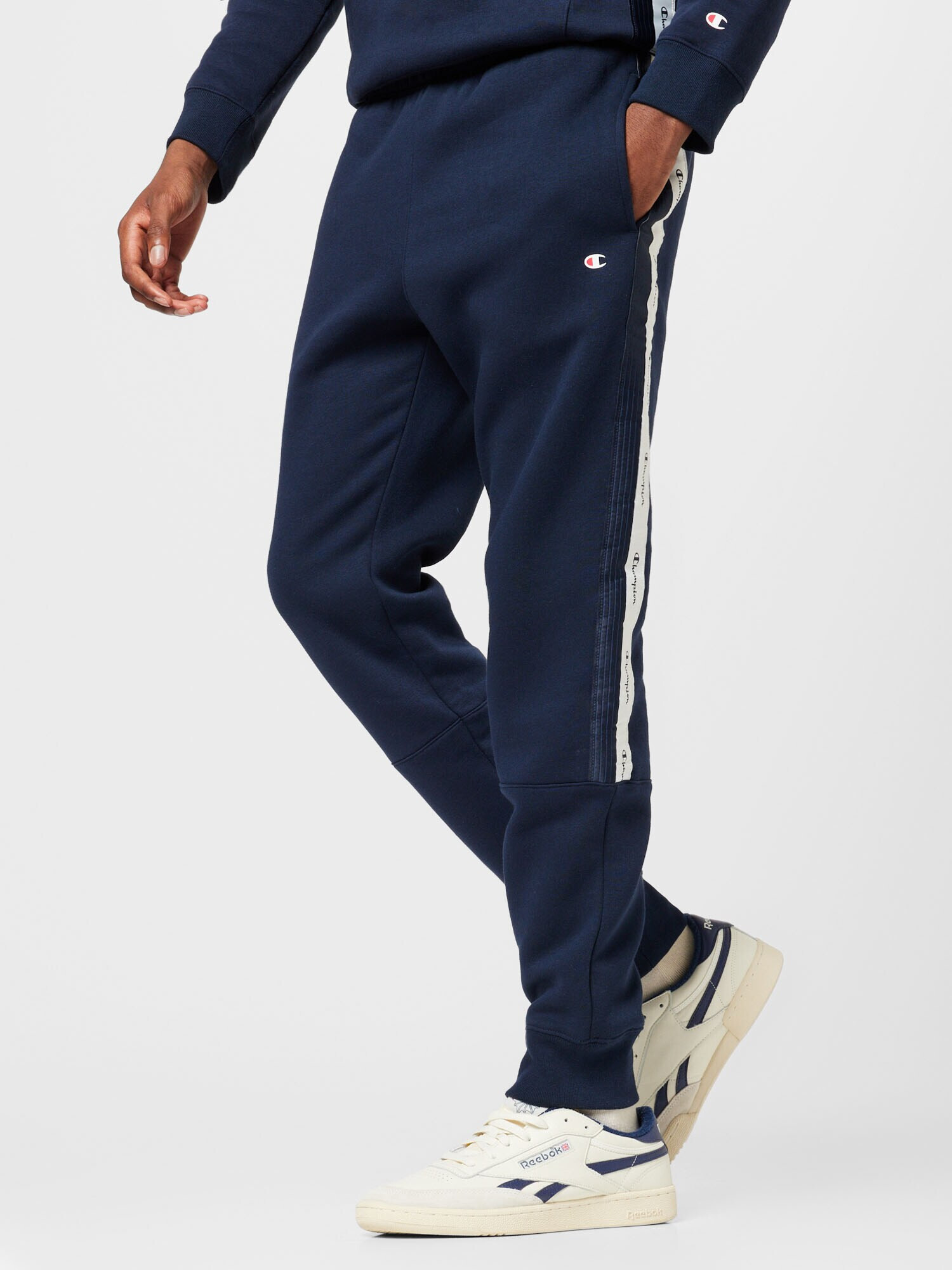 Champion Authentic Athletic Apparel Pantaloni bleumarin / negru / alb murdar - Pled.ro