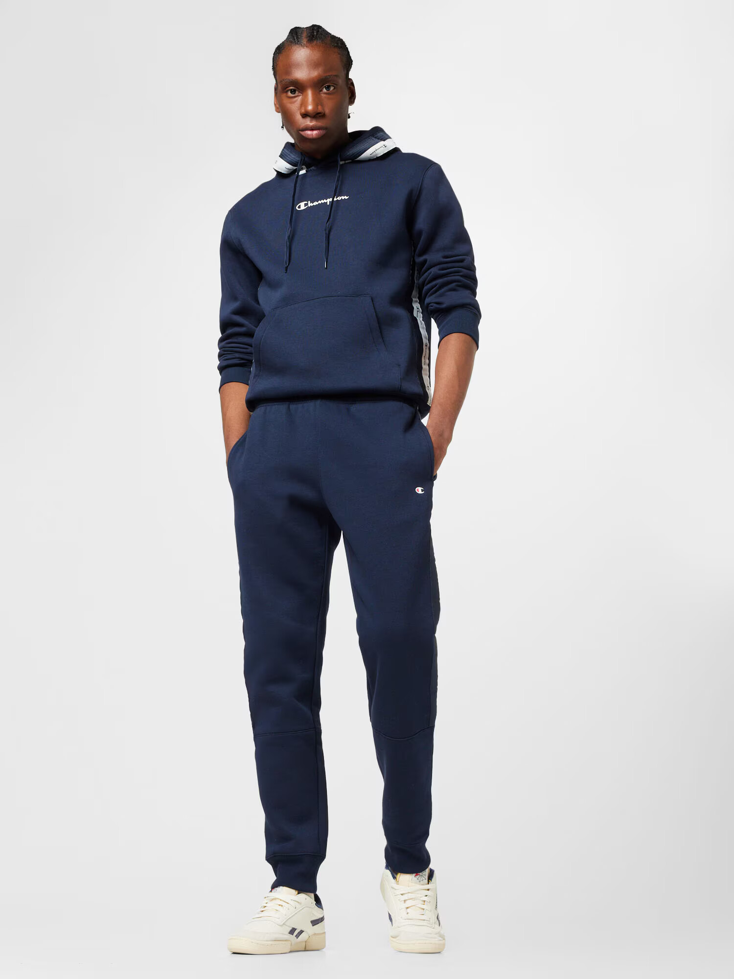 Champion Authentic Athletic Apparel Pantaloni bleumarin / negru / alb murdar - Pled.ro