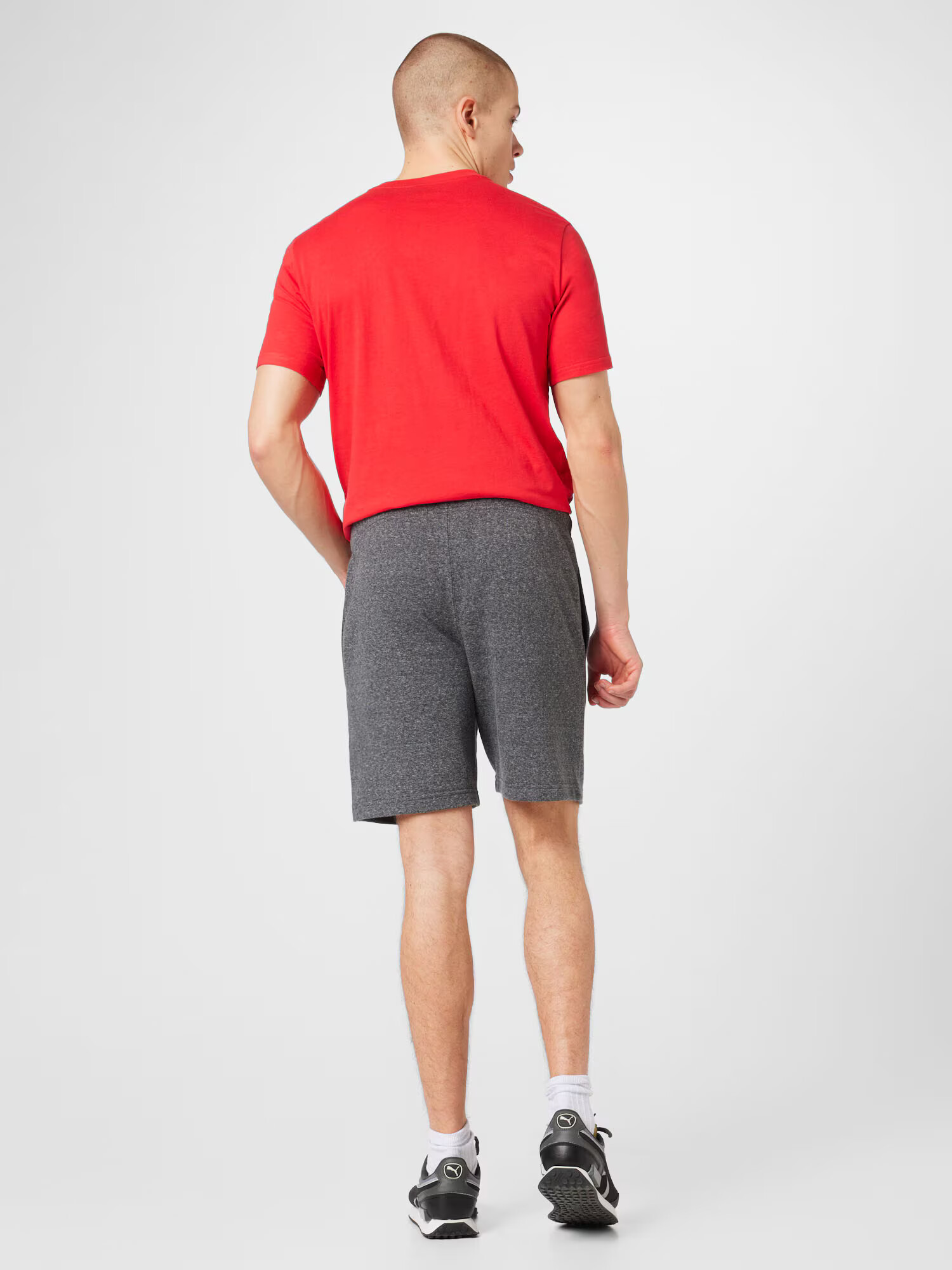 Champion Authentic Athletic Apparel Pantaloni gri închis / alb - Pled.ro