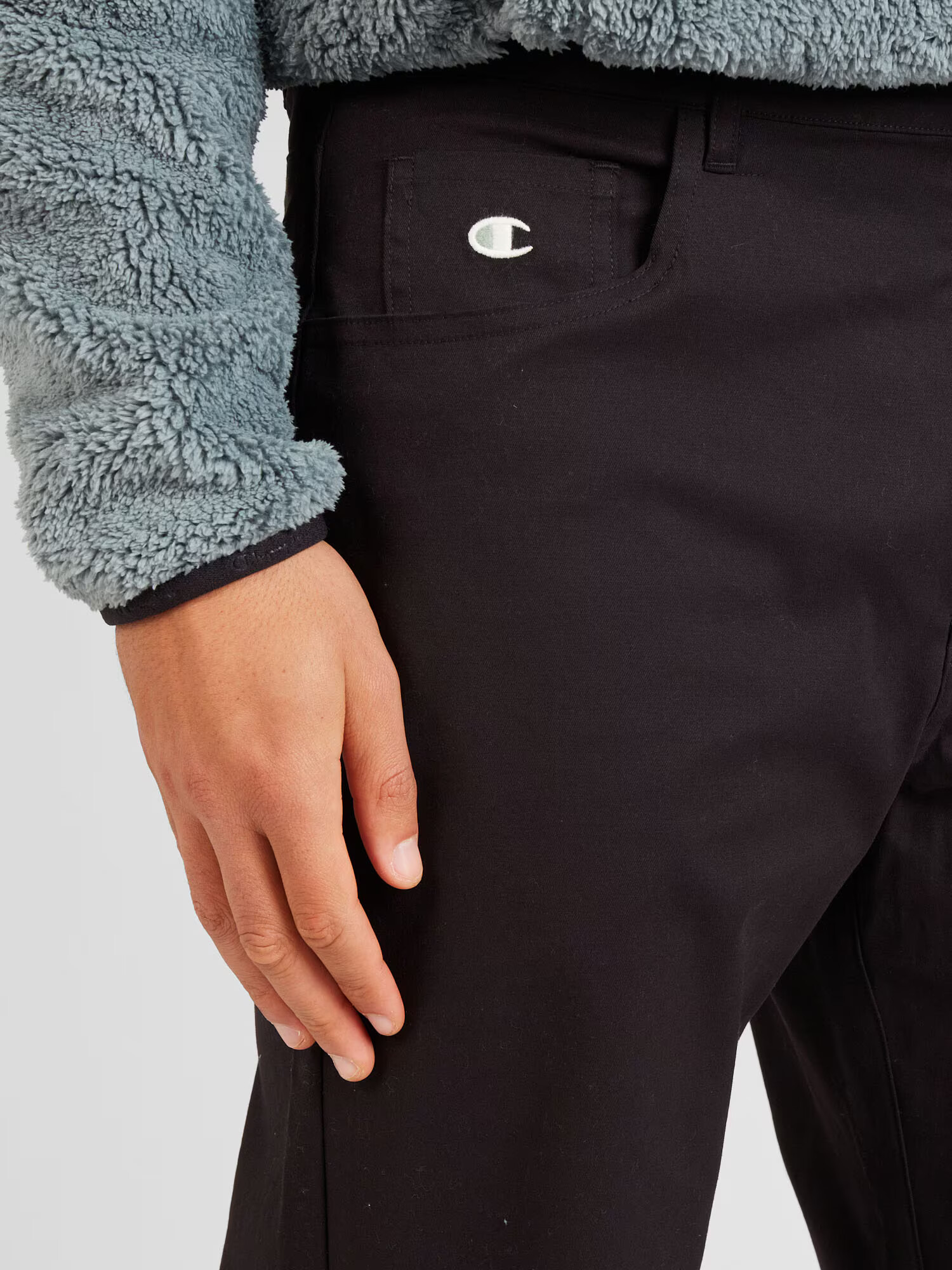 Champion Authentic Athletic Apparel Pantaloni negru / alb / alb murdar - Pled.ro