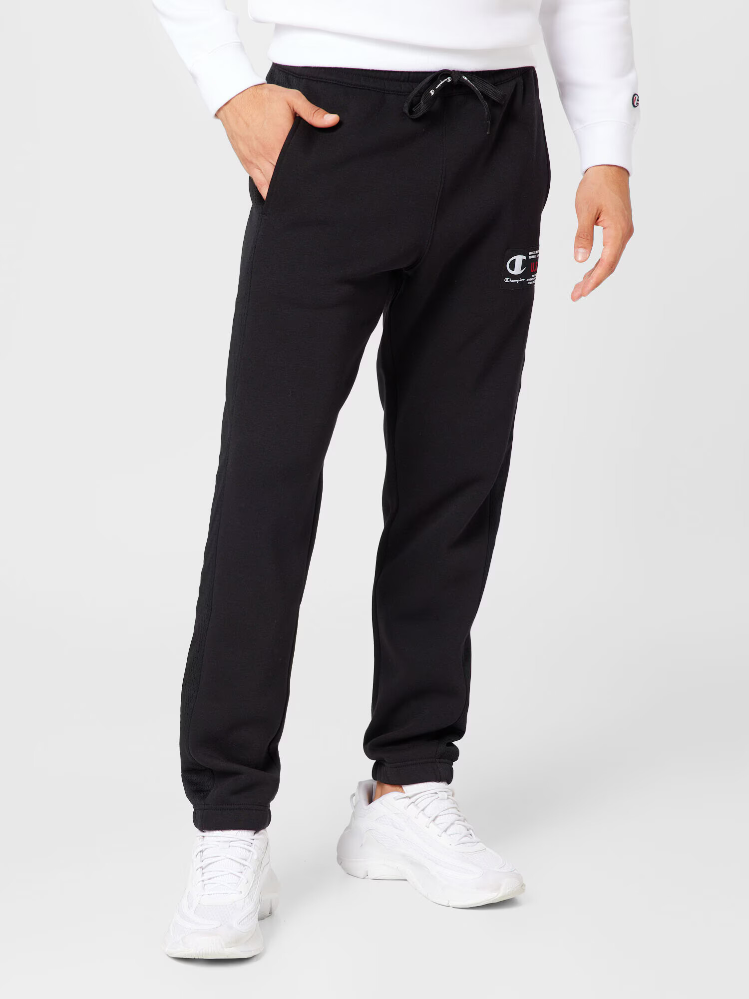 Champion Authentic Athletic Apparel Pantaloni roșu / negru / alb - Pled.ro