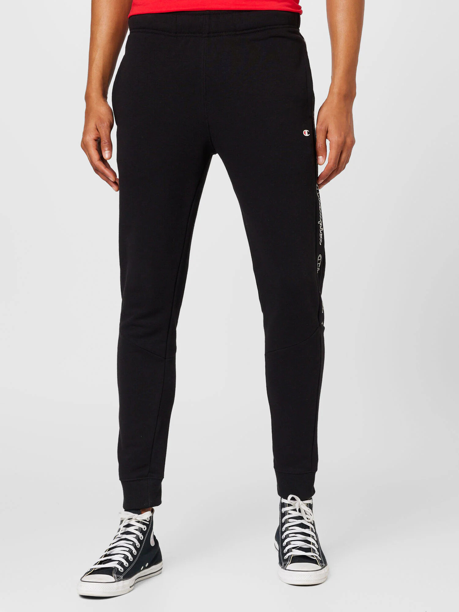 Champion Authentic Athletic Apparel Pantaloni roșu / negru / alb - Pled.ro