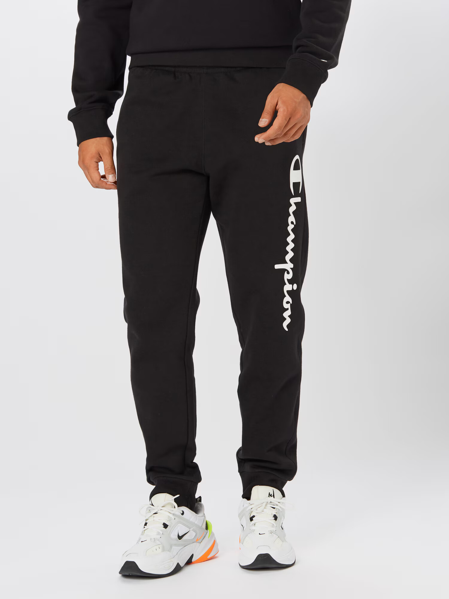 Champion Authentic Athletic Apparel Pantaloni negru / alb - Pled.ro