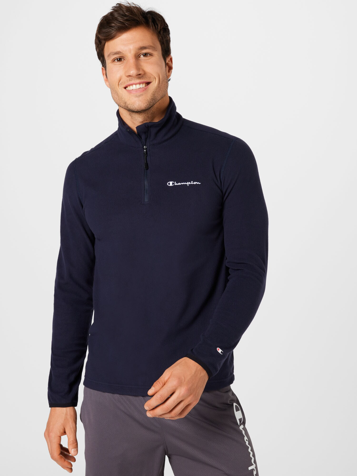 Champion Authentic Athletic Apparel Pulovere sport bleumarin / alb - Pled.ro