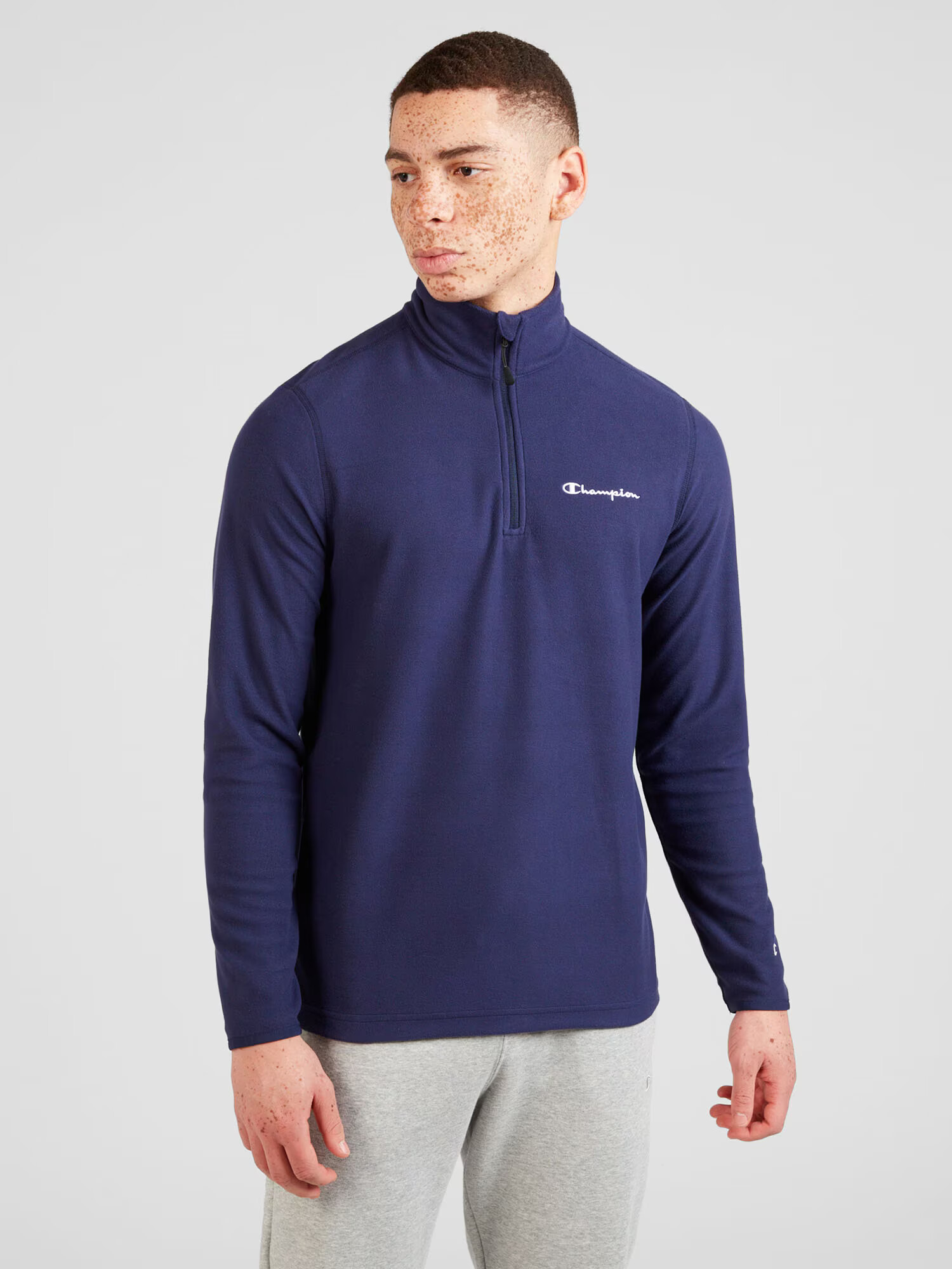 Champion Authentic Athletic Apparel Pulovere sport bleumarin / alb - Pled.ro