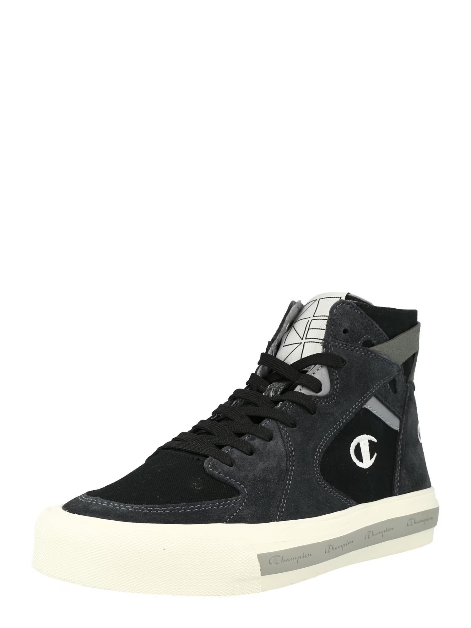 Champion Authentic Athletic Apparel Sneaker înalt gri metalic / negru / alb - Pled.ro