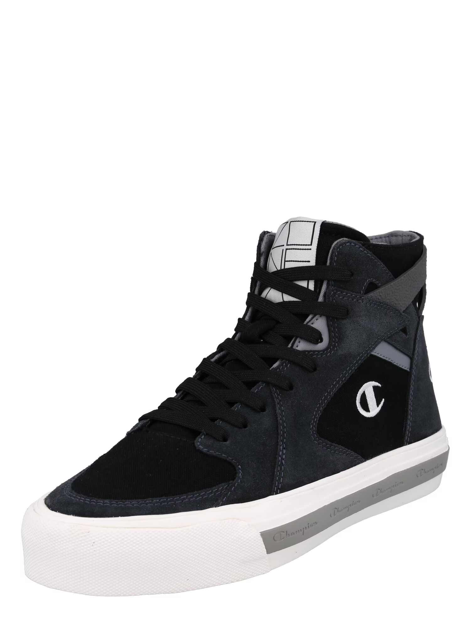 Champion Authentic Athletic Apparel Sneaker înalt negru / alb - Pled.ro