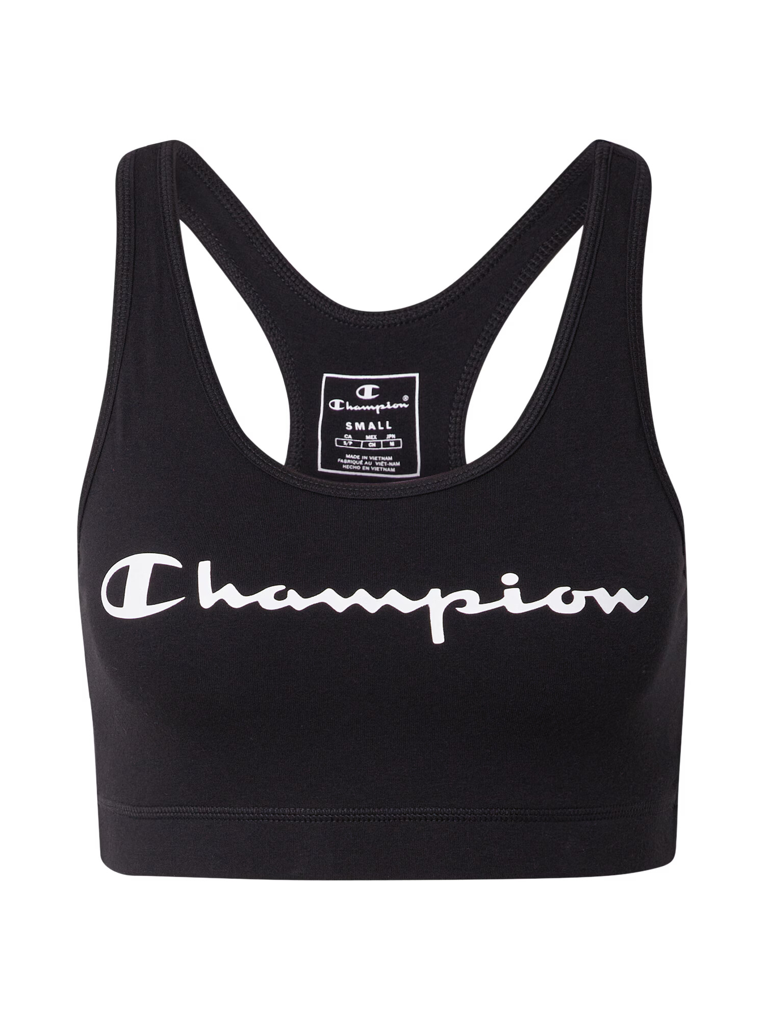 Champion Authentic Athletic Apparel Sutien sport negru / alb - Pled.ro