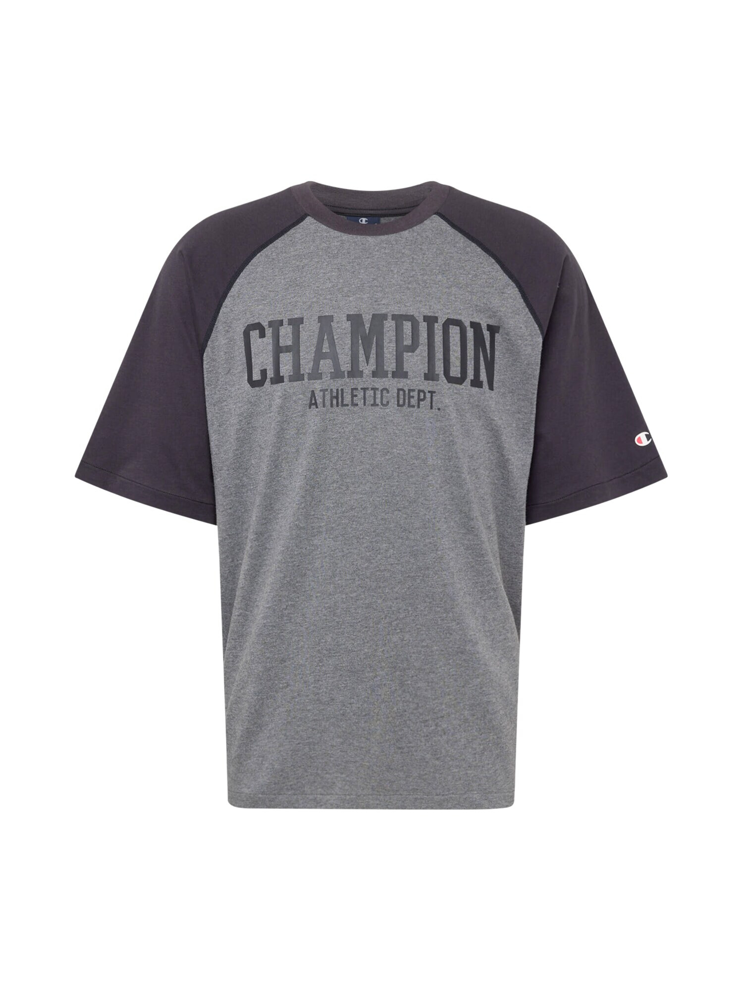 Champion Authentic Athletic Apparel Tricou 'Legacy' gri metalic / gri amestecat / roșu / alb - Pled.ro