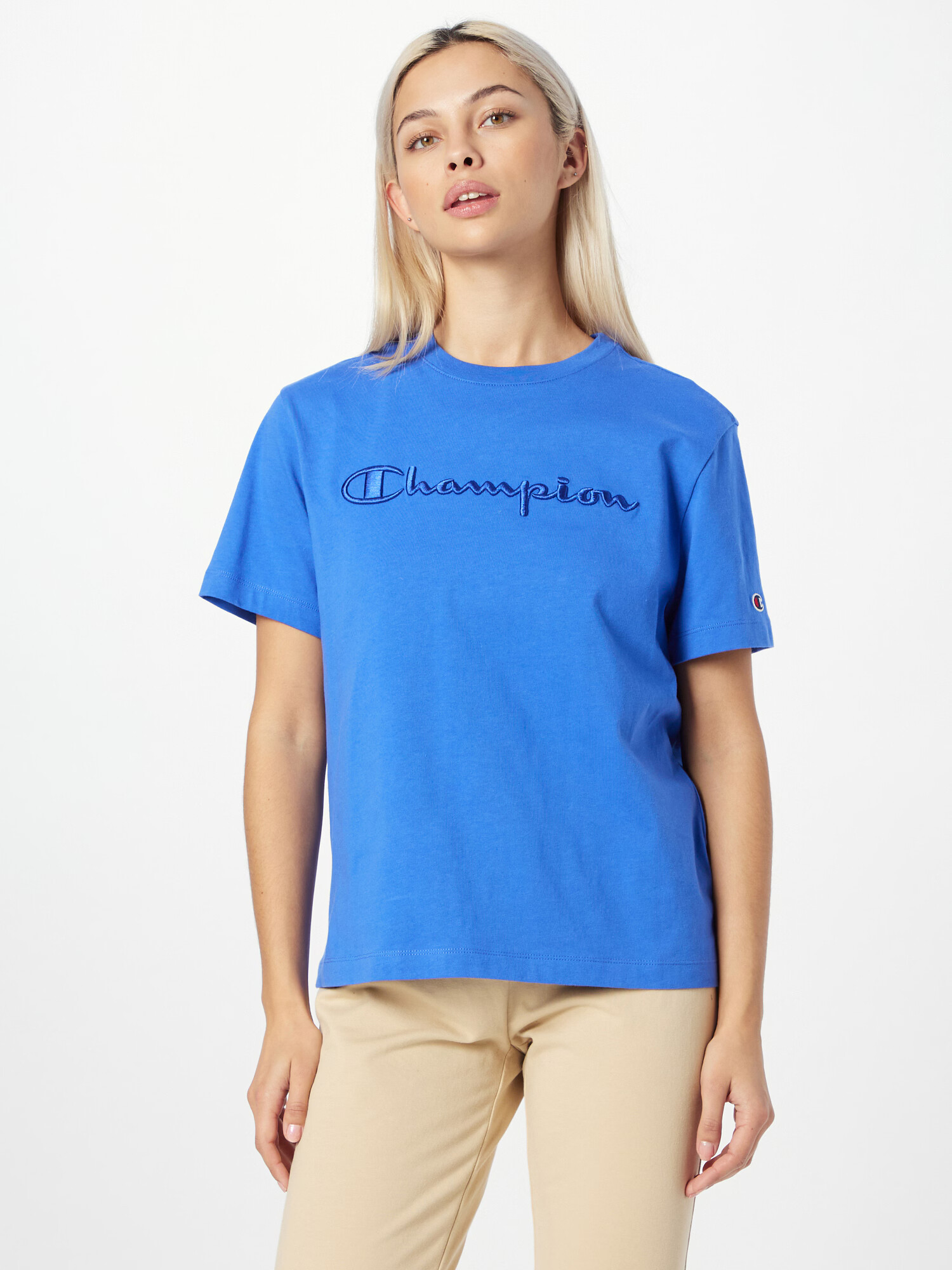 Champion Authentic Athletic Apparel Tricou albastru / bleumarin / roșu / alb - Pled.ro