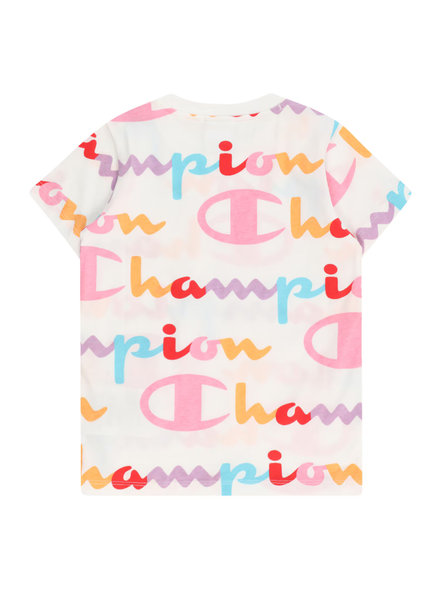 Champion Authentic Athletic Apparel Tricou albastru deschis / portocaliu deschis / roz pal / roșu / alb coajă de ou - Pled.ro