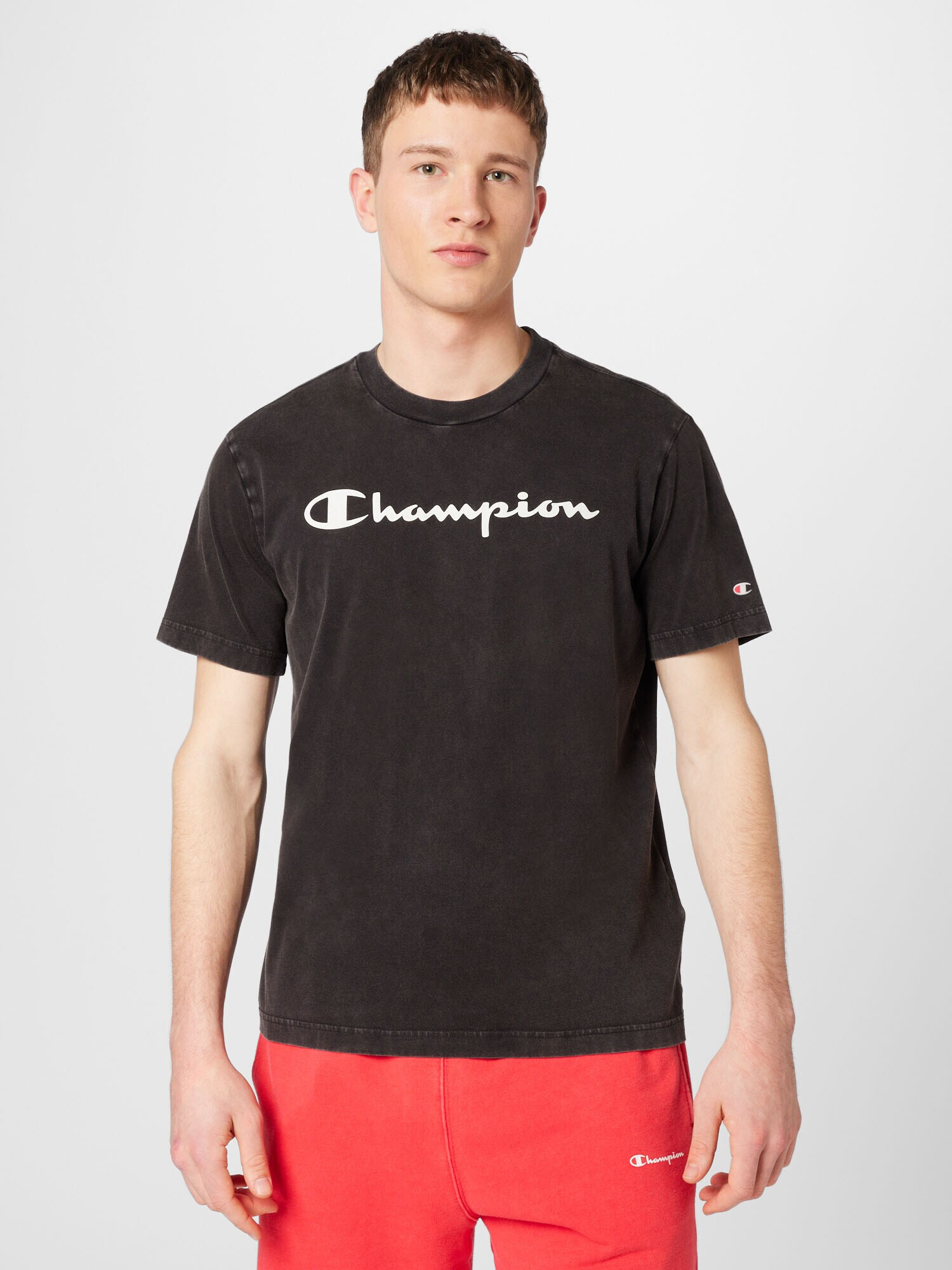 Champion Authentic Athletic Apparel Tricou albastru închis / alb - Pled.ro