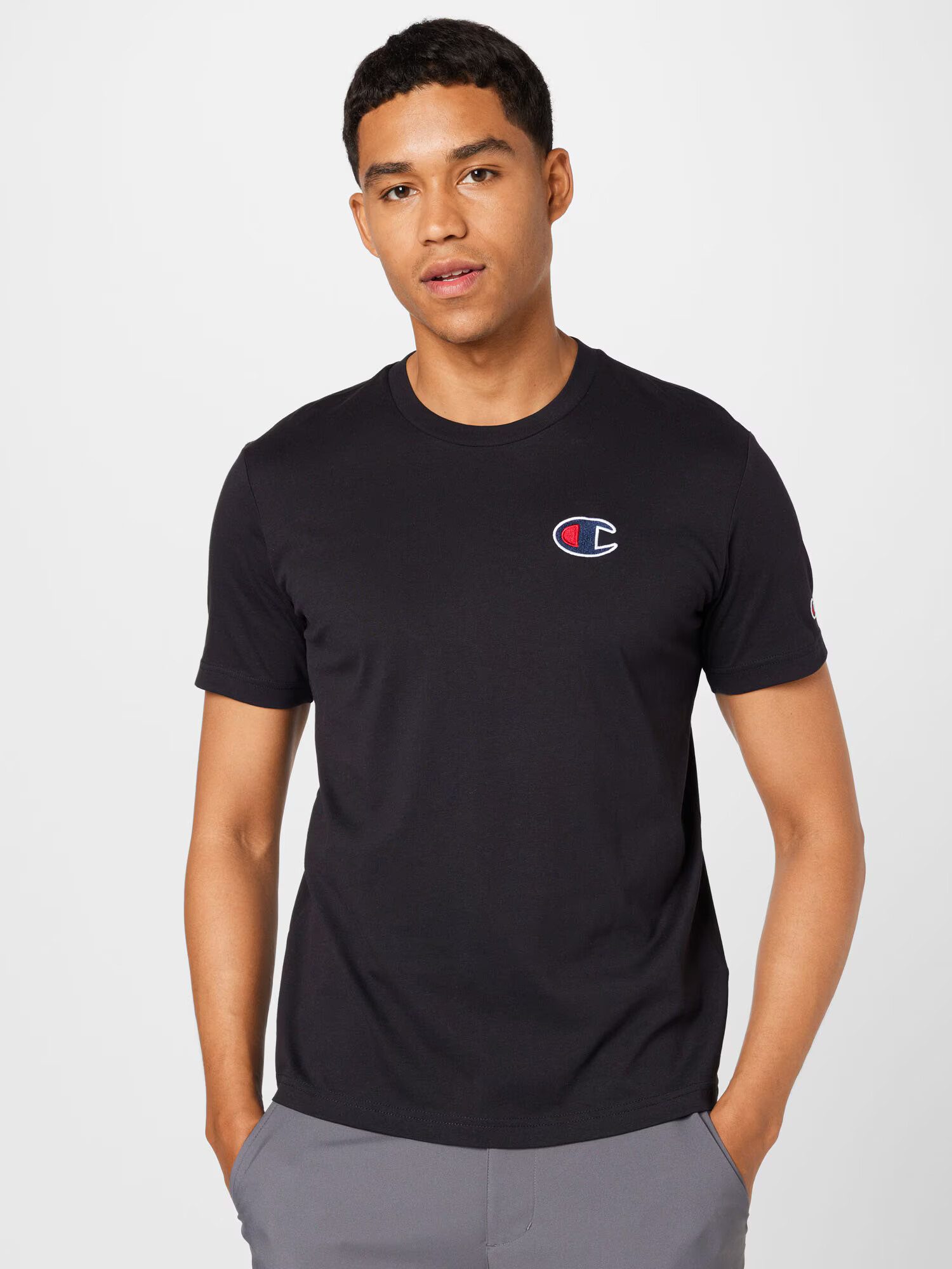 Champion Authentic Athletic Apparel Tricou albastru închis / roșu intens / negru / alb - Pled.ro