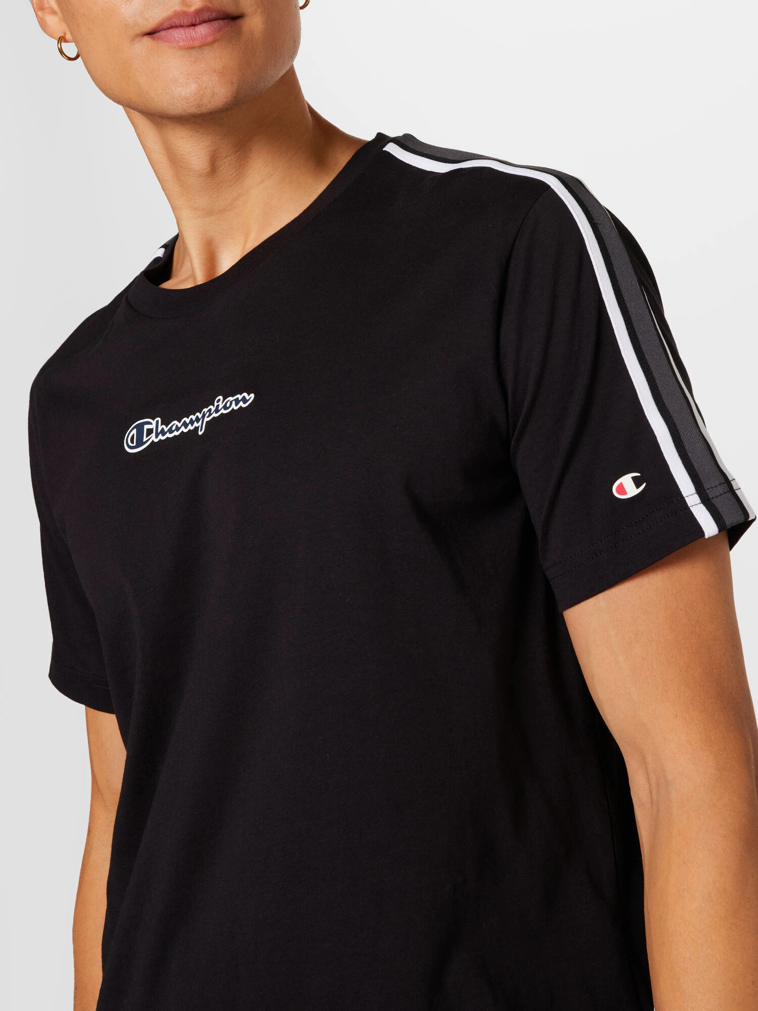 Champion Authentic Athletic Apparel Tricou albastru noapte / negru / alb - Pled.ro